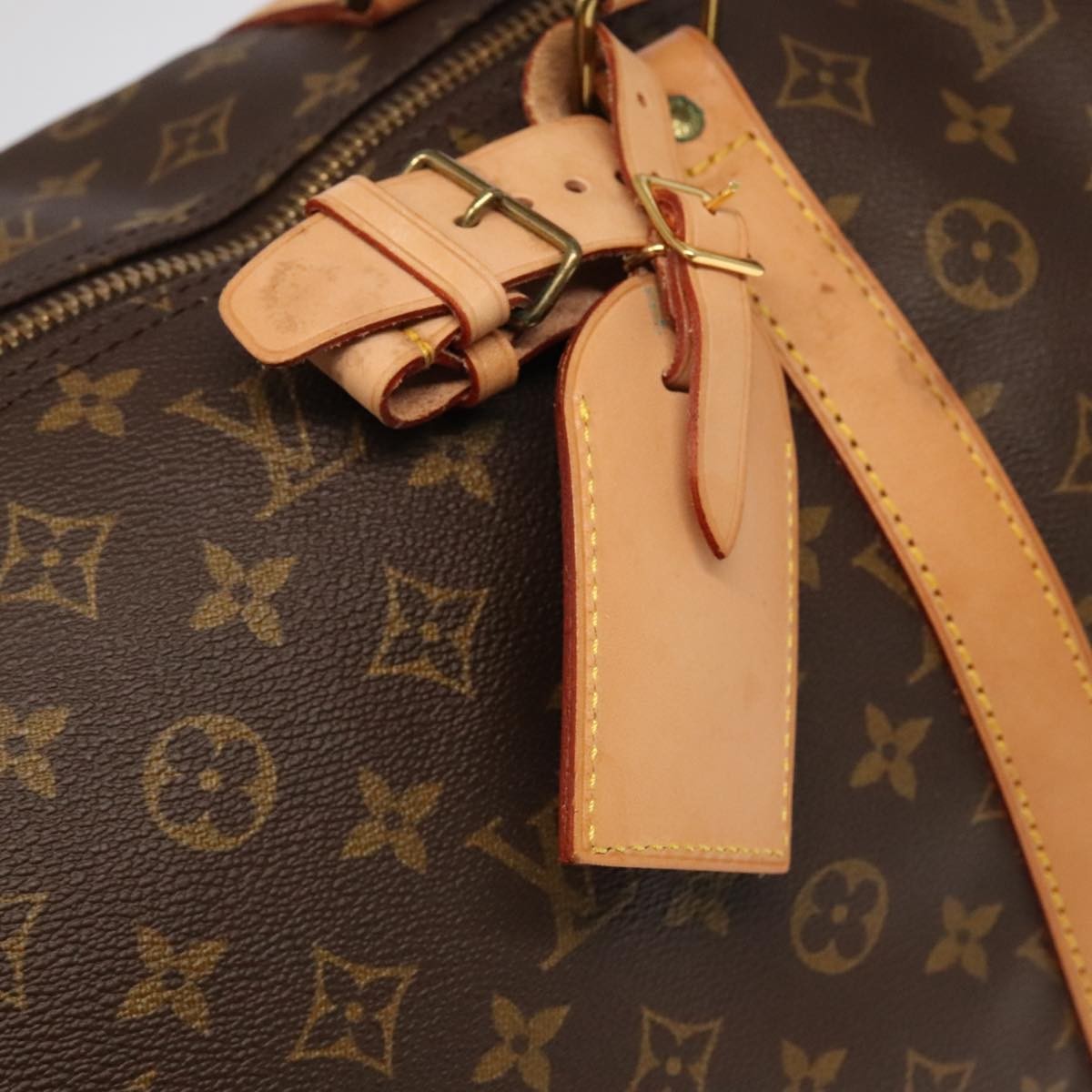 Louis Vuitton Keepall Bag Monogram Canvas Brown Canvas Travel Bag Bag (Pre-Owned)
