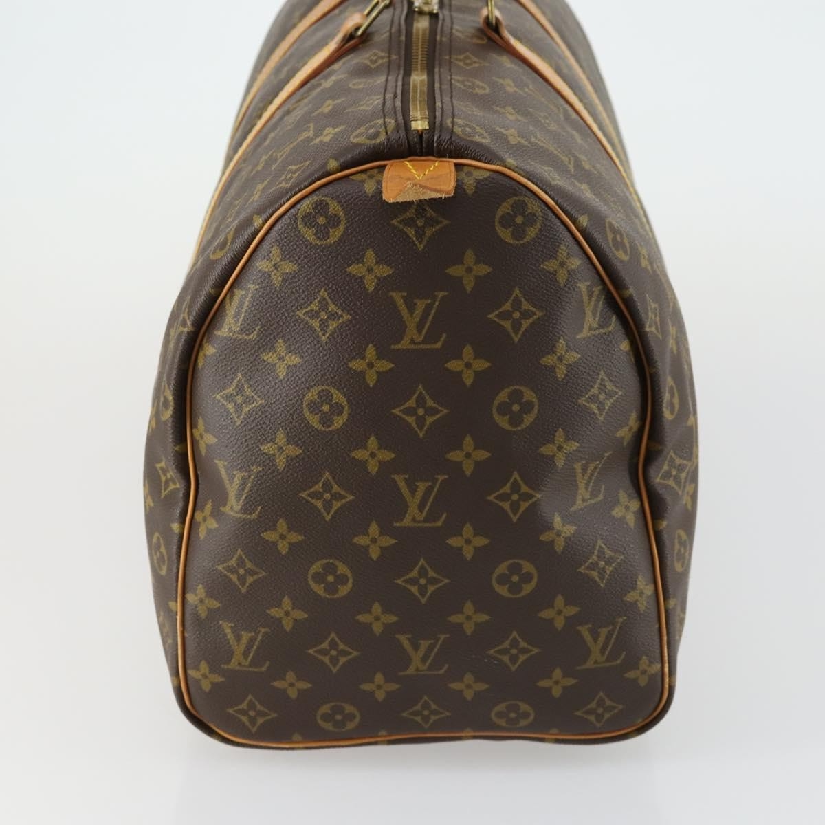 Louis Vuitton Keepall Bag Monogram Canvas Brown Canvas Travel Bag Bag (Pre-Owned)