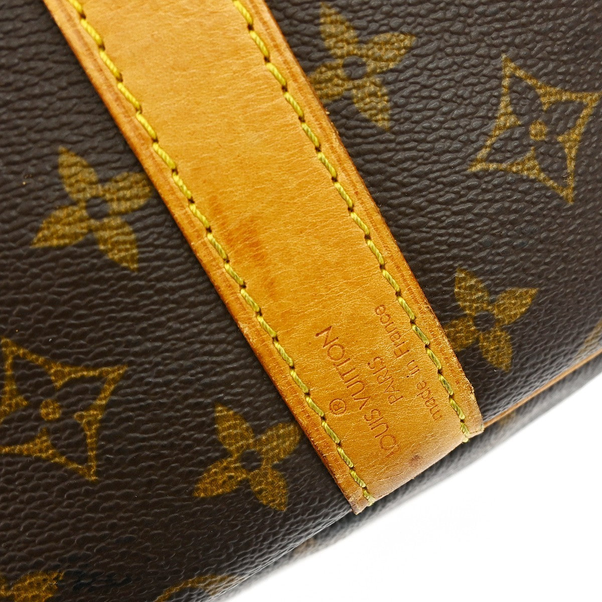 Louis Vuitton Keepall Bandouliere Bag Monogram Canvas Brown Canvas Travel Bag Bag (Pre-Owned)
