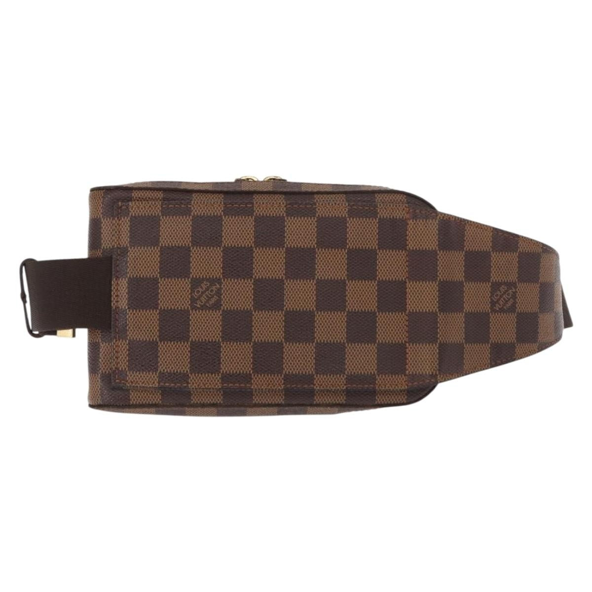 Louis Vuitton Geronimos Waist Bag Damier Brown Canvas Shoulder Bag Bag (Pre-Owned)