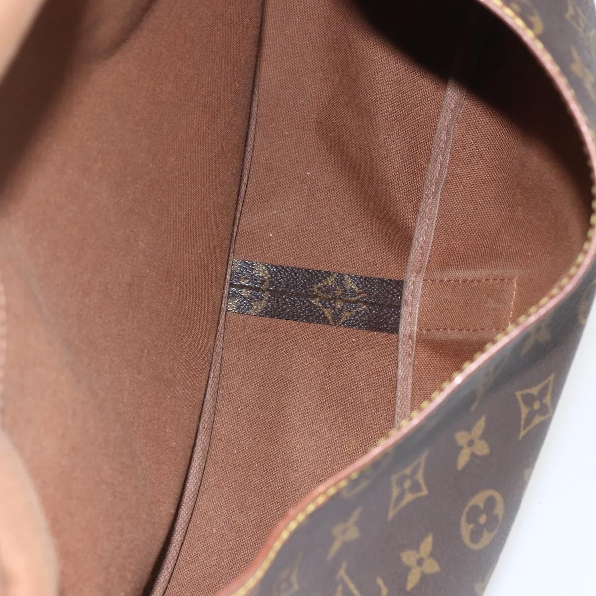 Louis Vuitton Saumur Handbag Monogram Canvas Brown Canvas Shoulder Bag Bag (Pre-Owned)