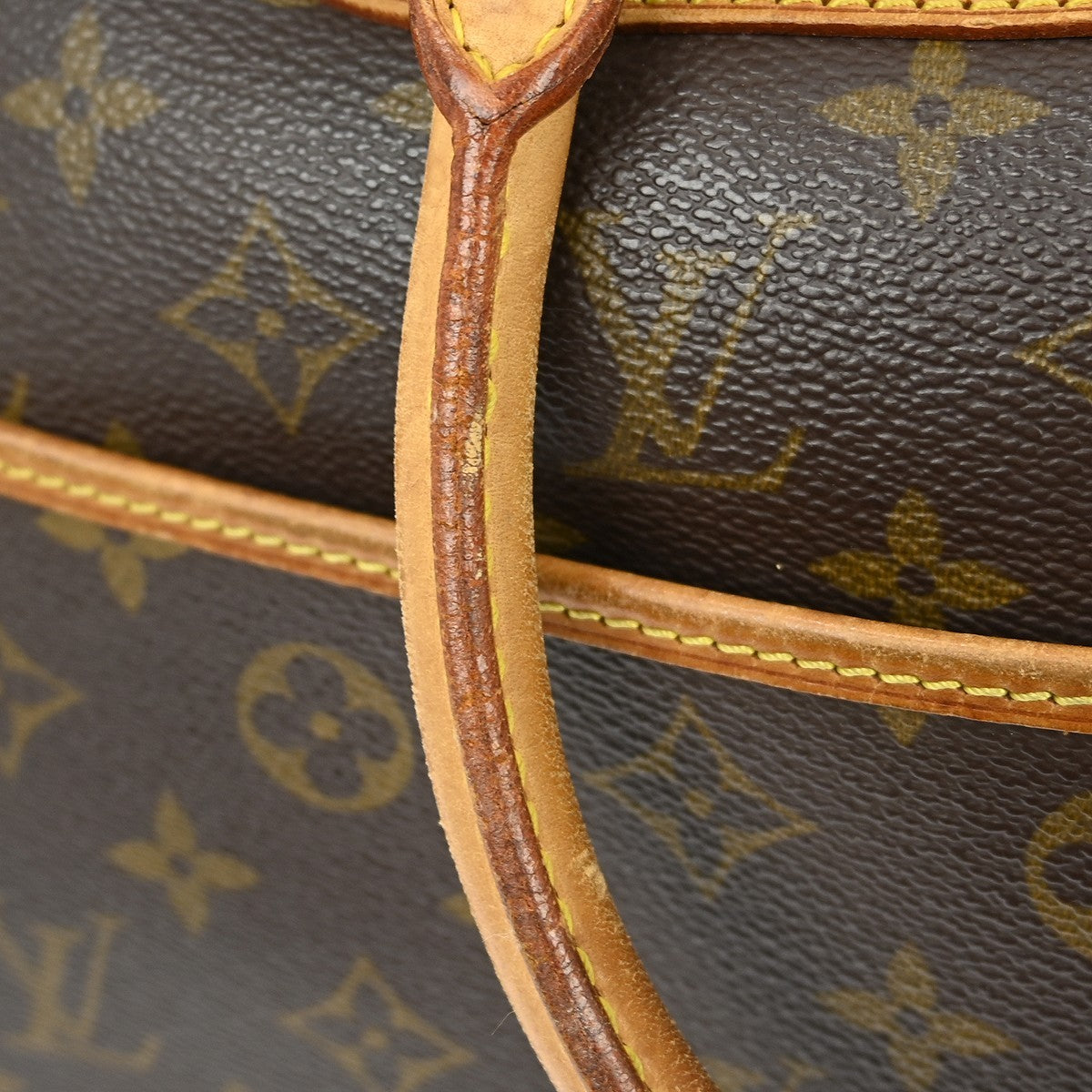 Louis Vuitton Deauville Handbag Monogram Canvas Brown Canvas Handbag (Pre-Owned)