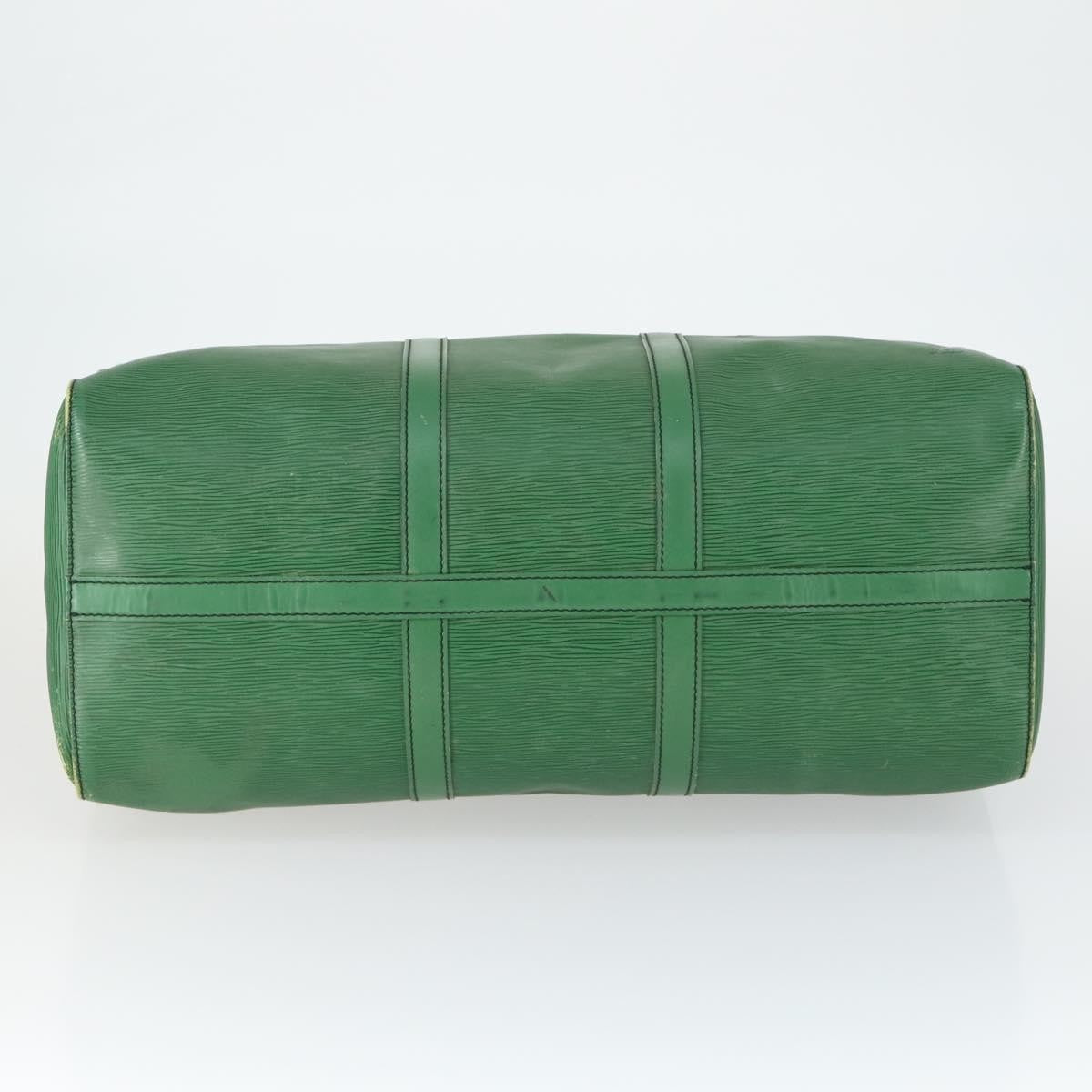 Louis Vuitton Keepall Bag Epi Leather Green Leather Travel Bag Bag (Pre-Owned)