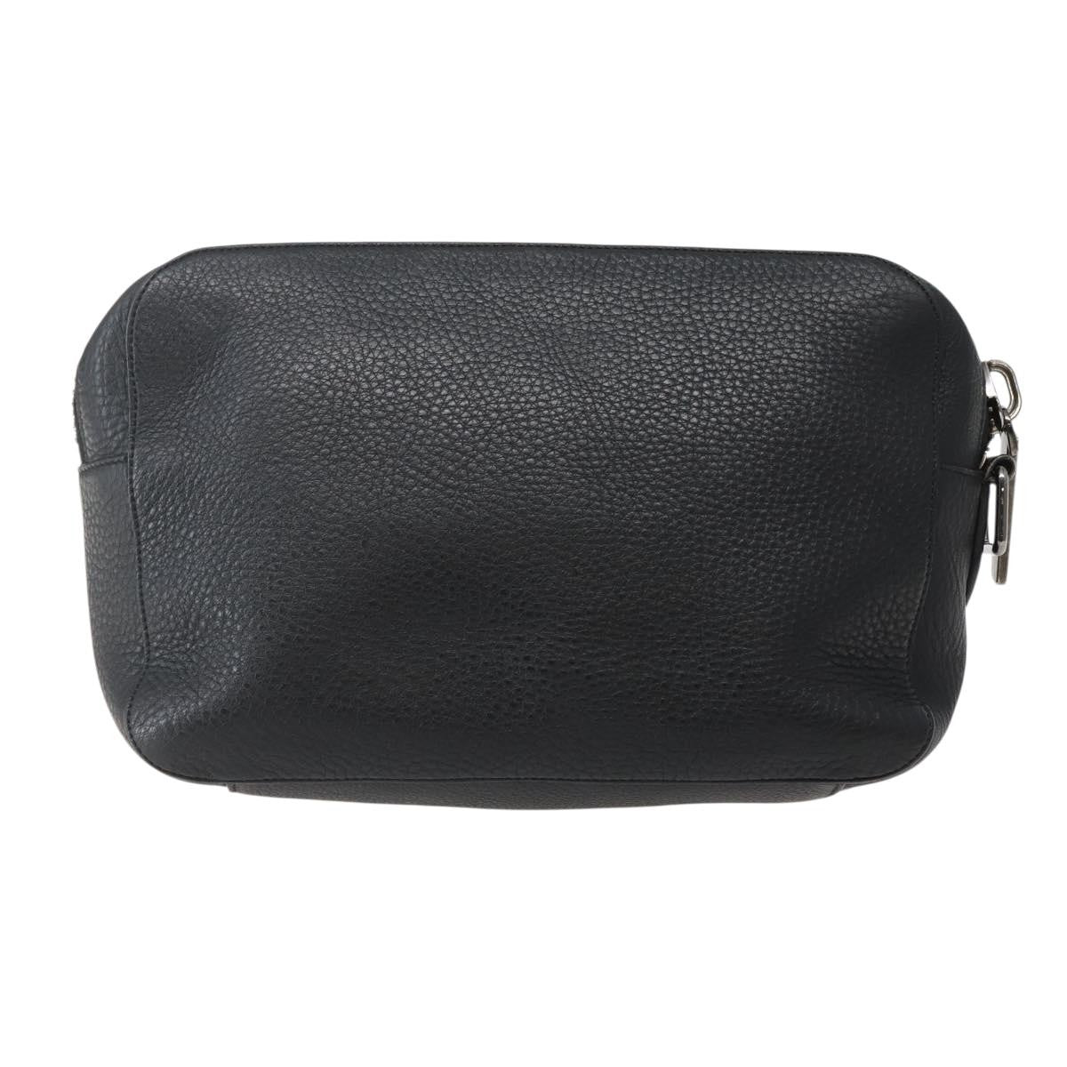 Christian Louboutin Loubiclutch Leather Black Leather Clutche & Pouche Bag (Pre-Owned)