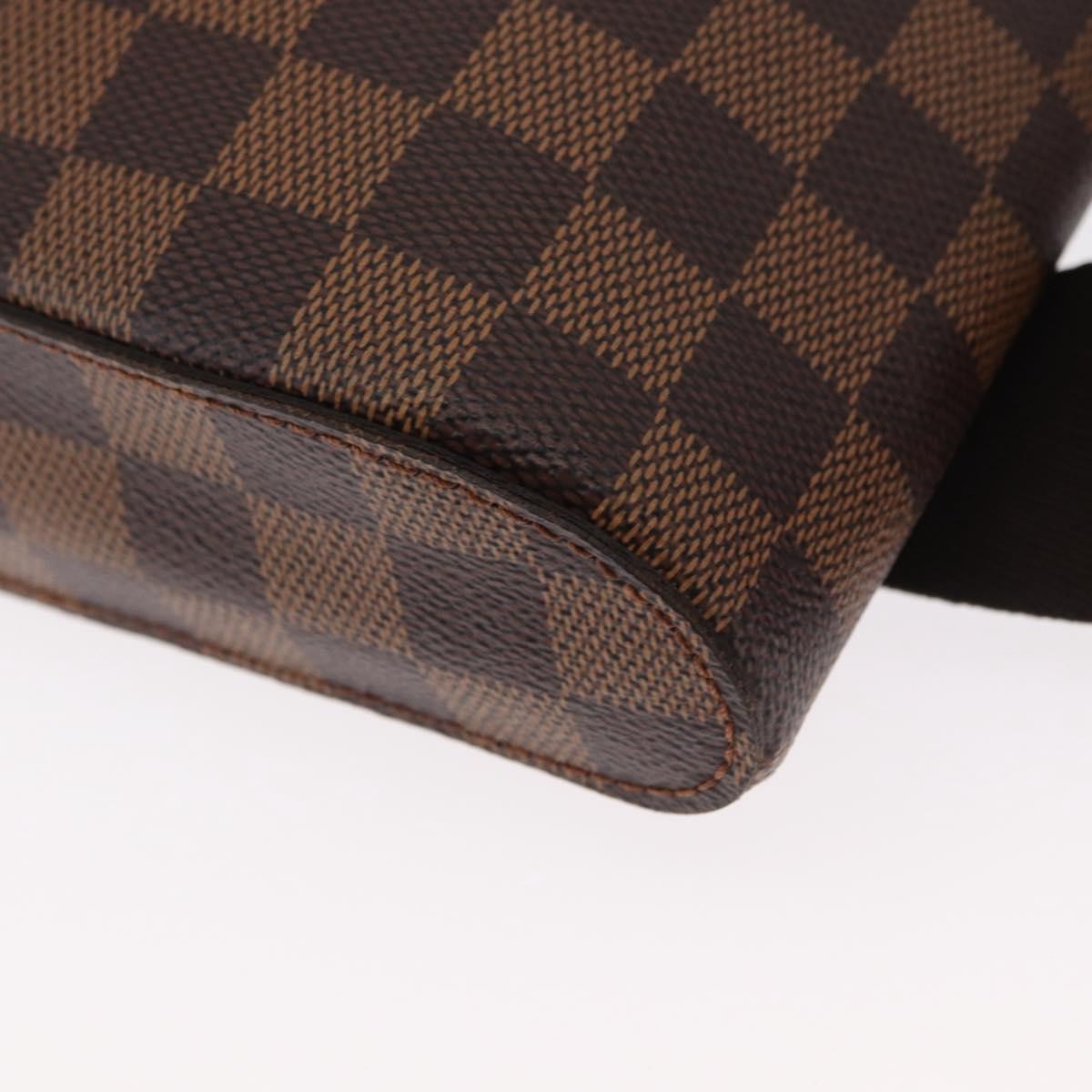 Louis Vuitton Geronimos Waist Bag Damier Brown Canvas Shoulder Bag Bag (Pre-Owned)