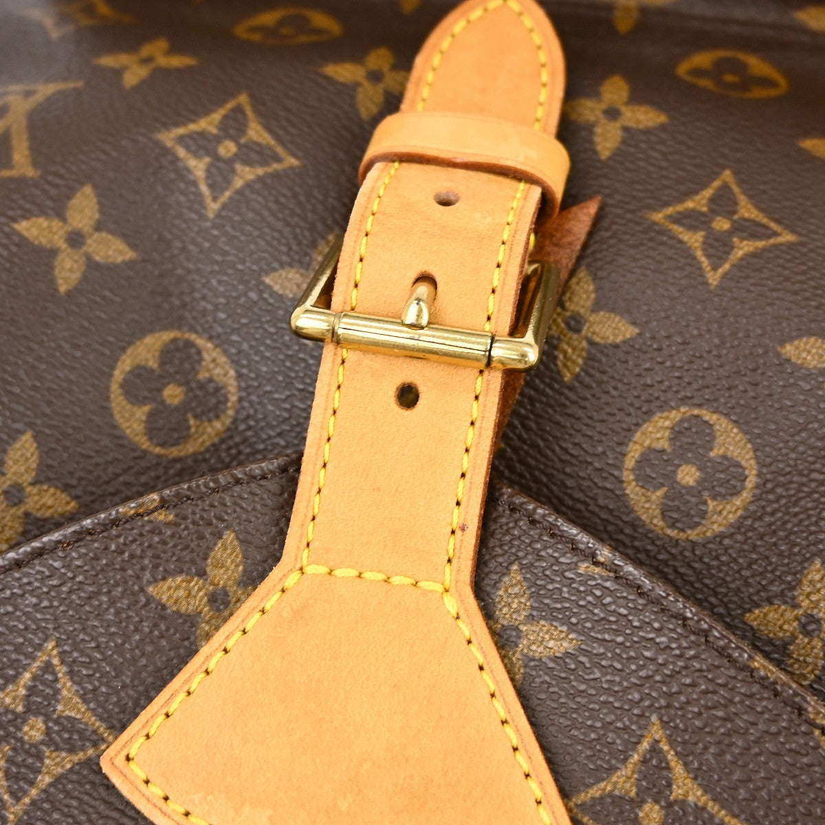 Louis Vuitton Vintage Montsouris Backpack Monogram Canvas Brown Canvas Backpack Bag (Pre-Owned)