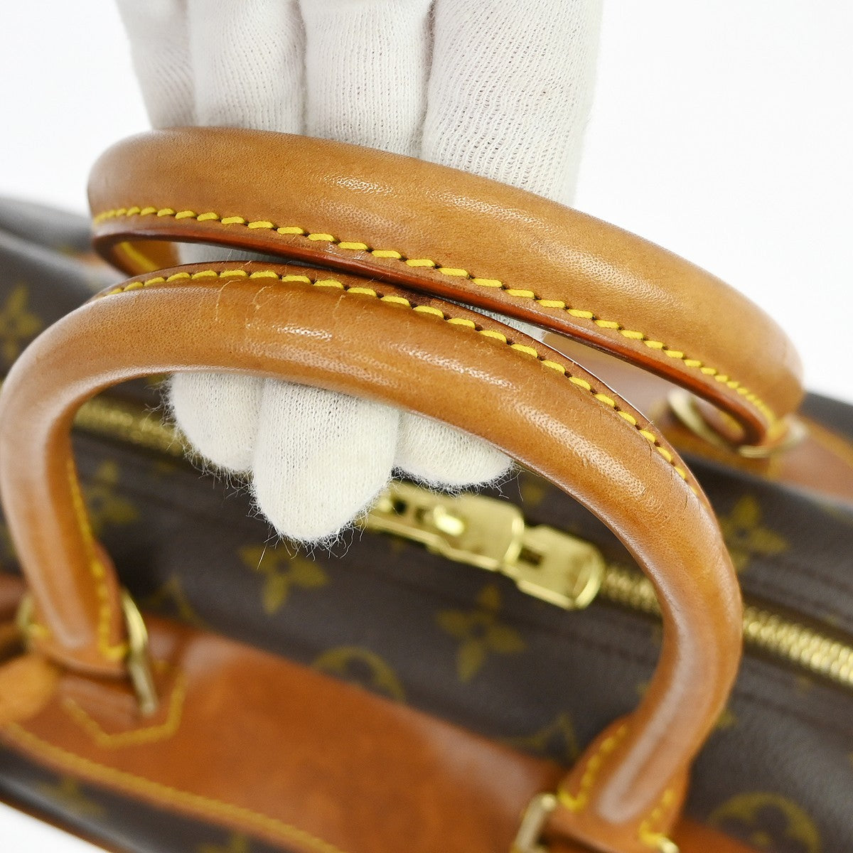 Louis Vuitton Deauville Handbag Monogram Canvas Brown Canvas Handbag (Pre-Owned)