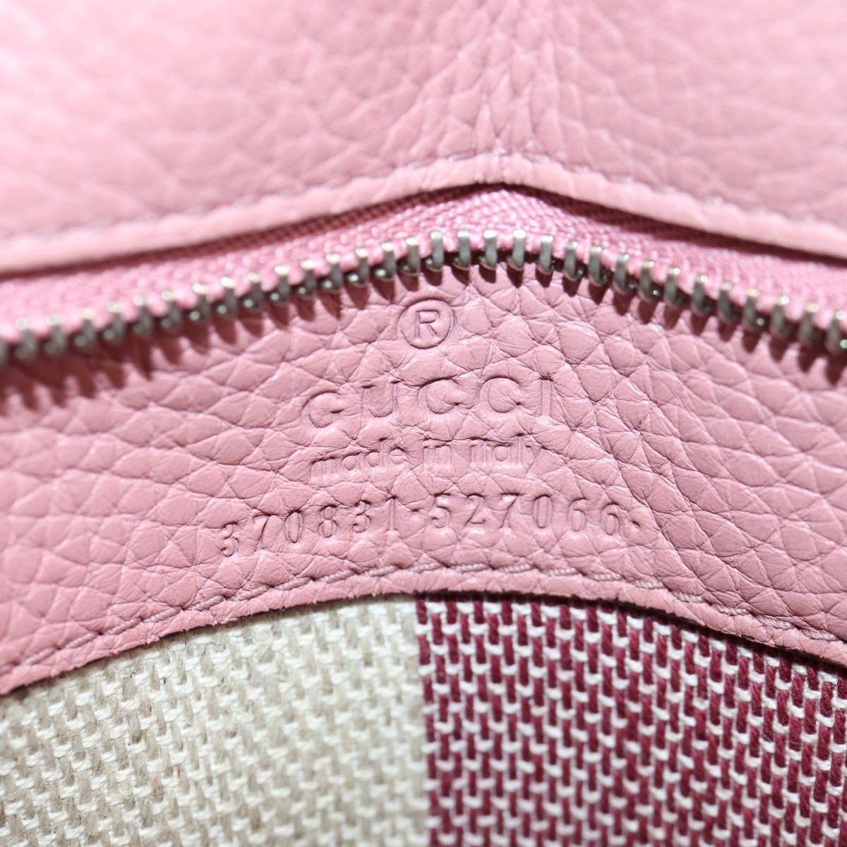 Gucci Bamboo Daily Top Handle Bag Leather Pink Leather Handbag (Pre-Owned)