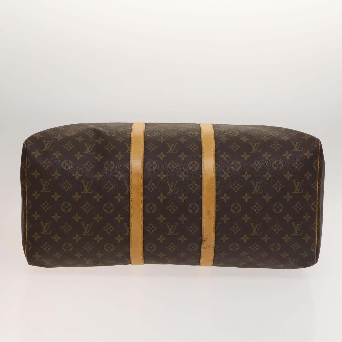 Louis Vuitton Keepall Bag Monogram Canvas Brown Canvas Travel Bag Bag (Pre-Owned)