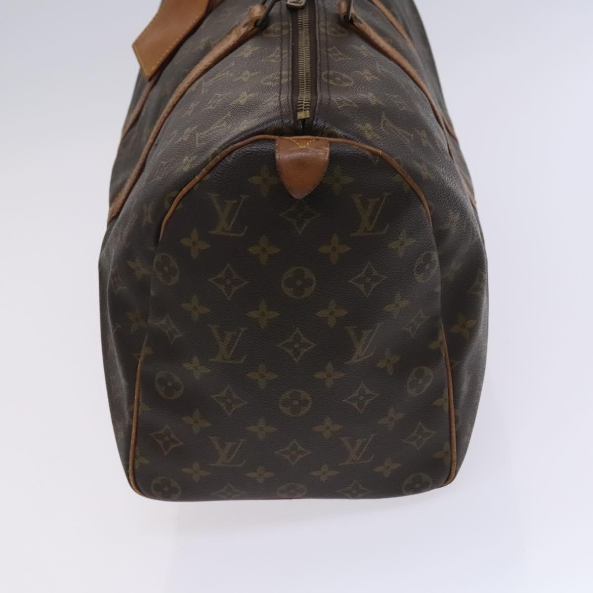 Louis Vuitton Keepall Bag Monogram Canvas Brown Canvas Travel Bag Bag (Pre-Owned)