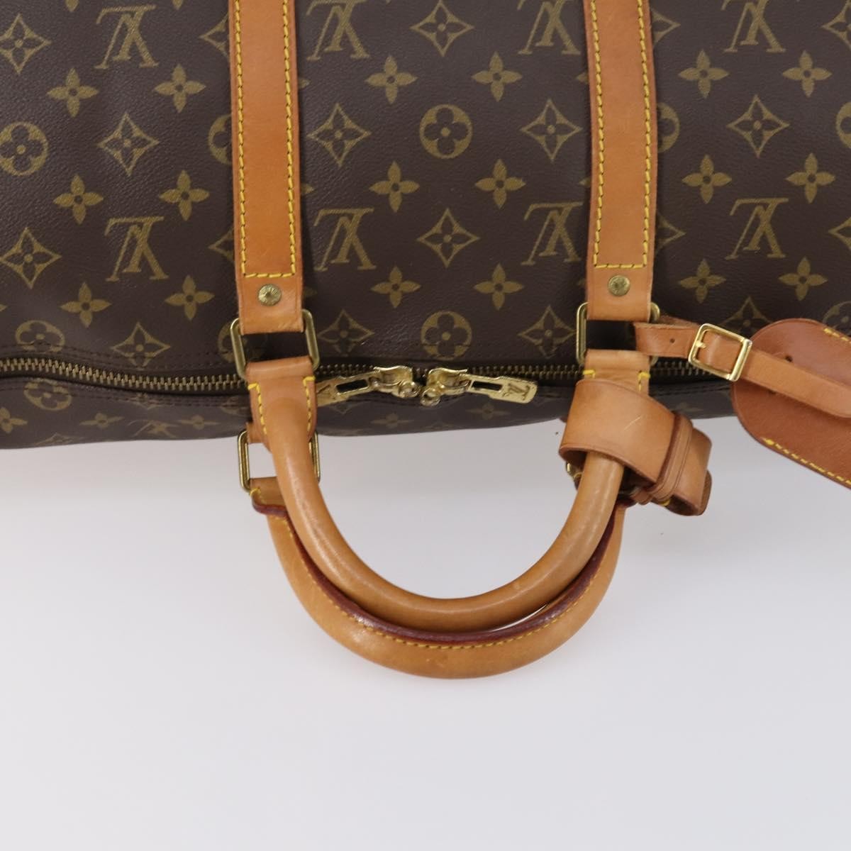 Louis Vuitton Keepall Bag Monogram Canvas Brown Canvas Travel Bag Bag (Pre-Owned)