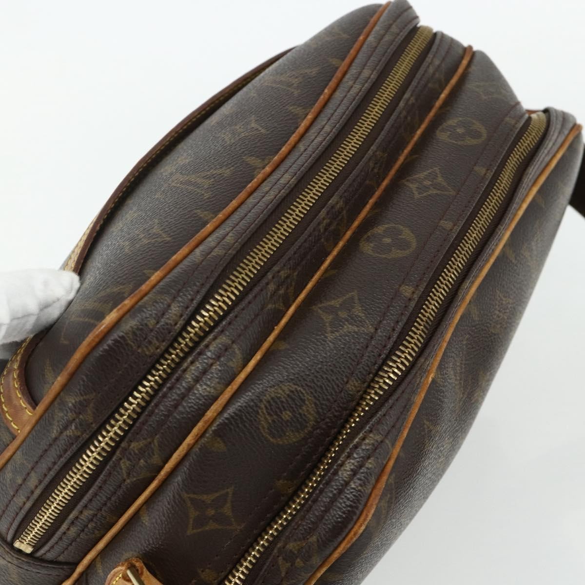 Louis Vuitton Reporter Bag Monogram Canvas Brown Canvas Shoulder Bag Bag (Pre-Owned)