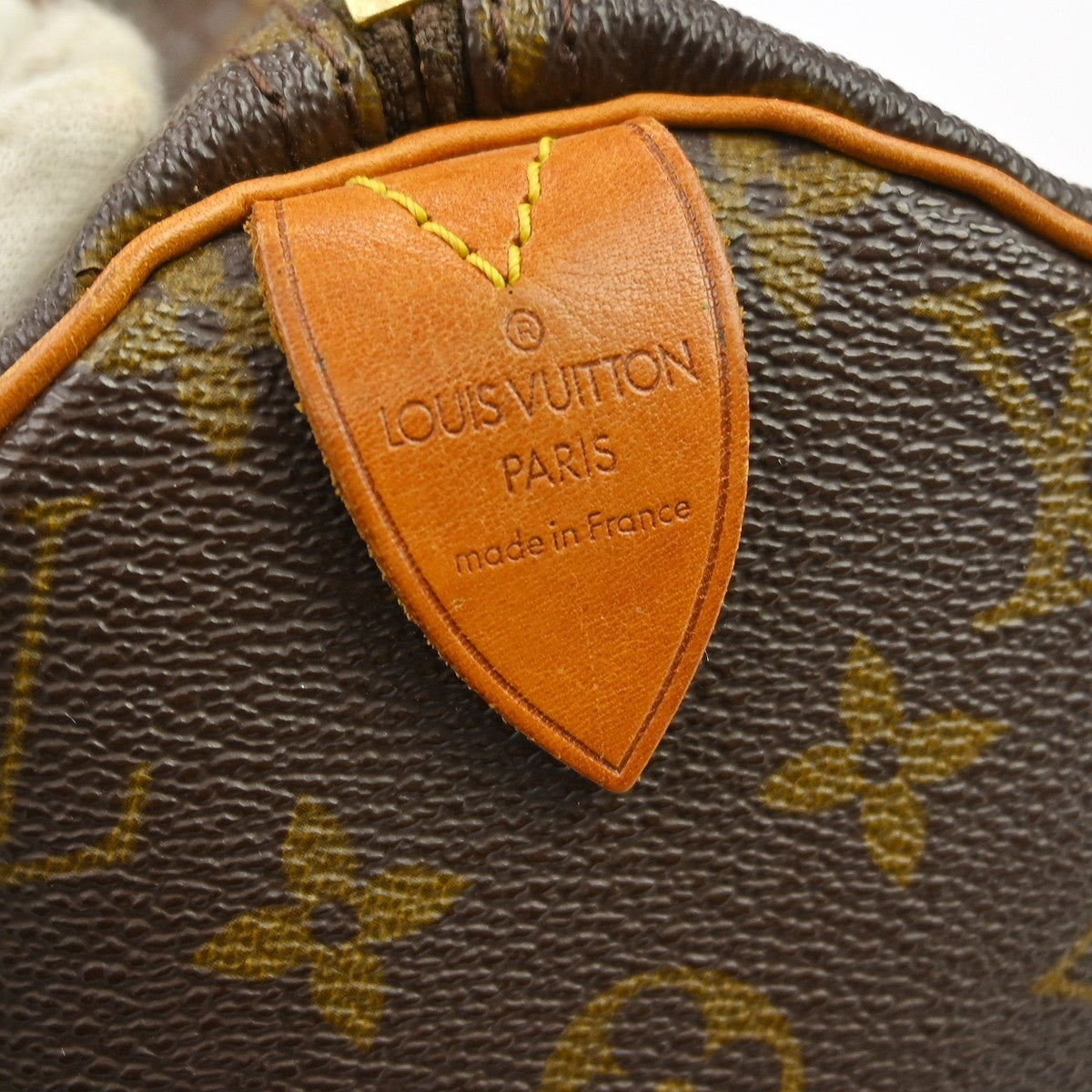 Louis Vuitton Speedy Handbag Monogram Canvas Brown Canvas Handbag (Pre-Owned)
