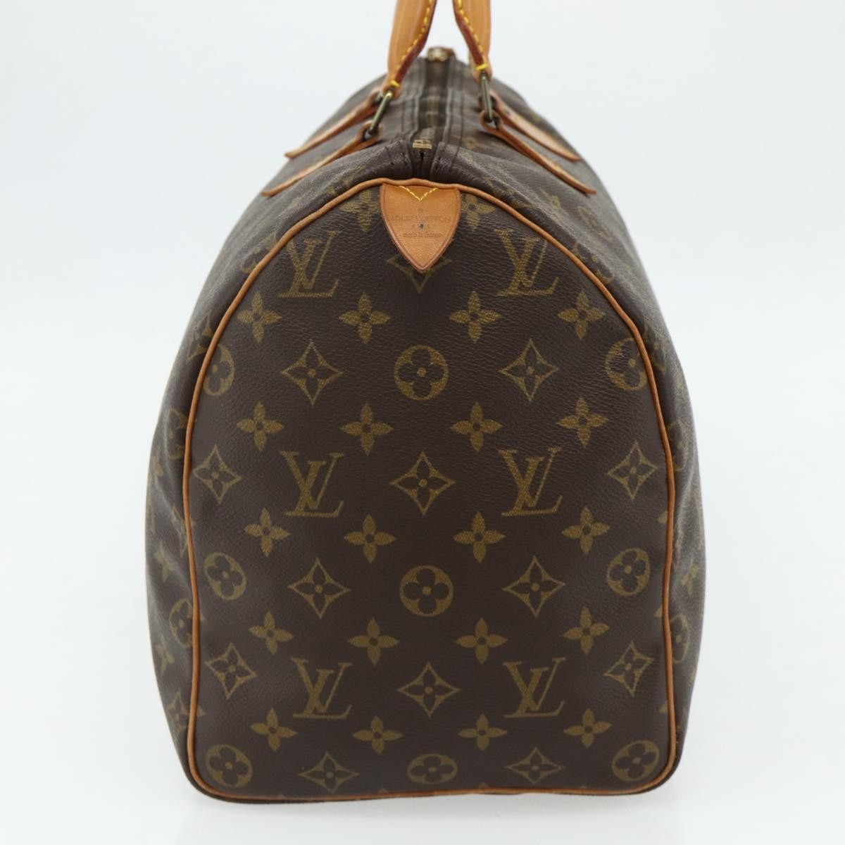 Louis Vuitton Speedy Handbag Monogram Canvas Brown Canvas Handbag (Pre-Owned)