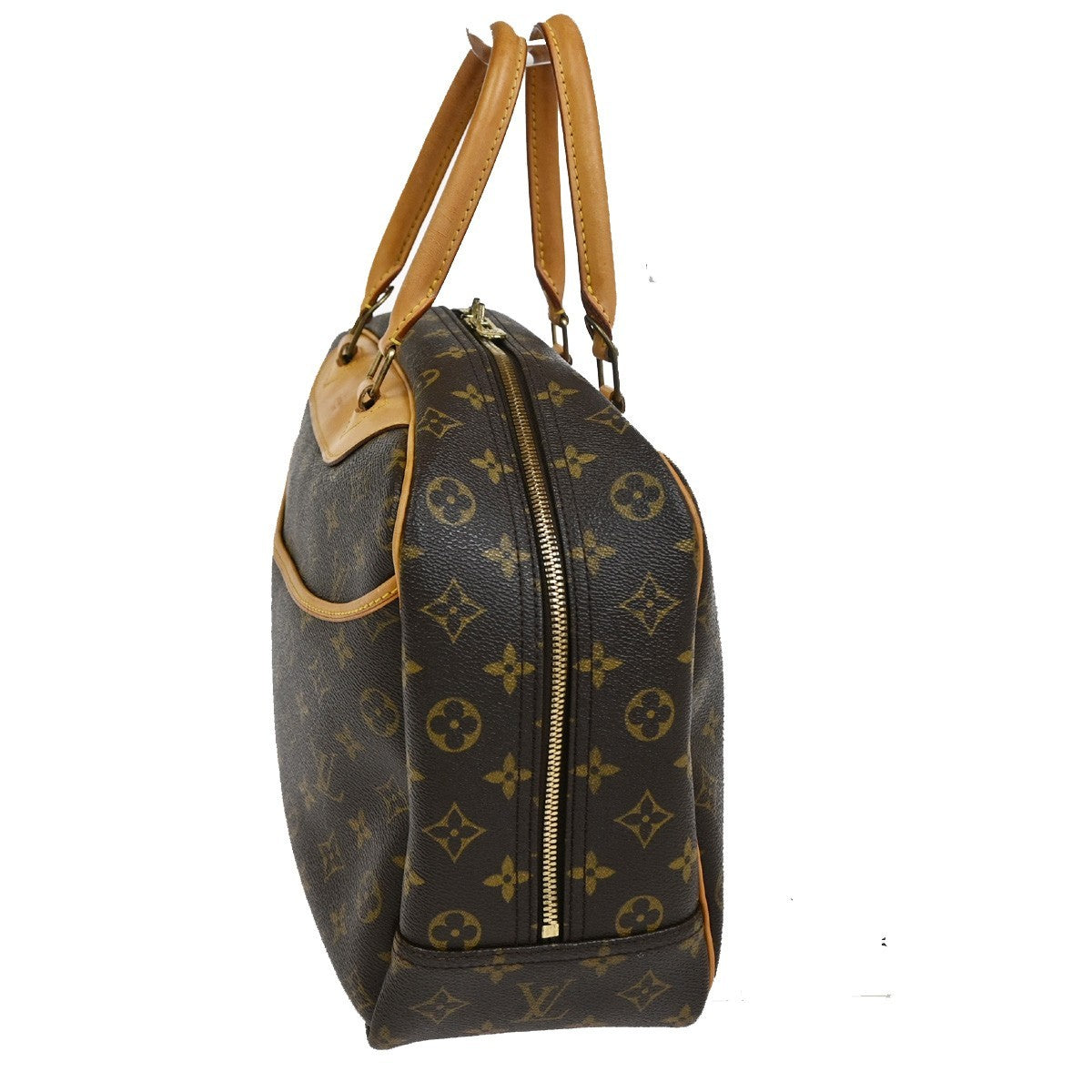 Louis Vuitton Deauville Handbag Monogram Canvas Brown Canvas Handbag (Pre-Owned)