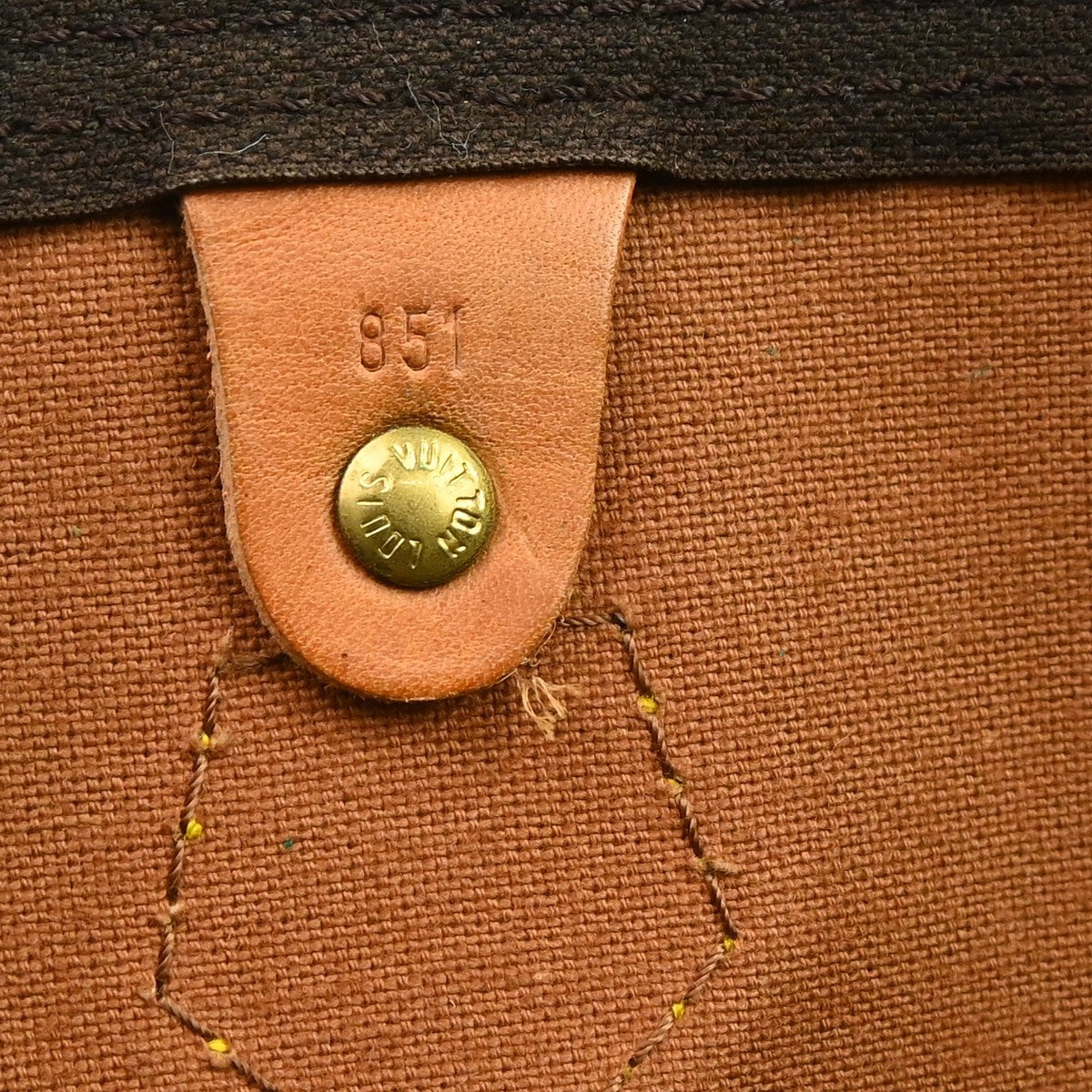 Louis Vuitton Speedy Handbag Monogram Canvas Brown Canvas Handbag (Pre-Owned)