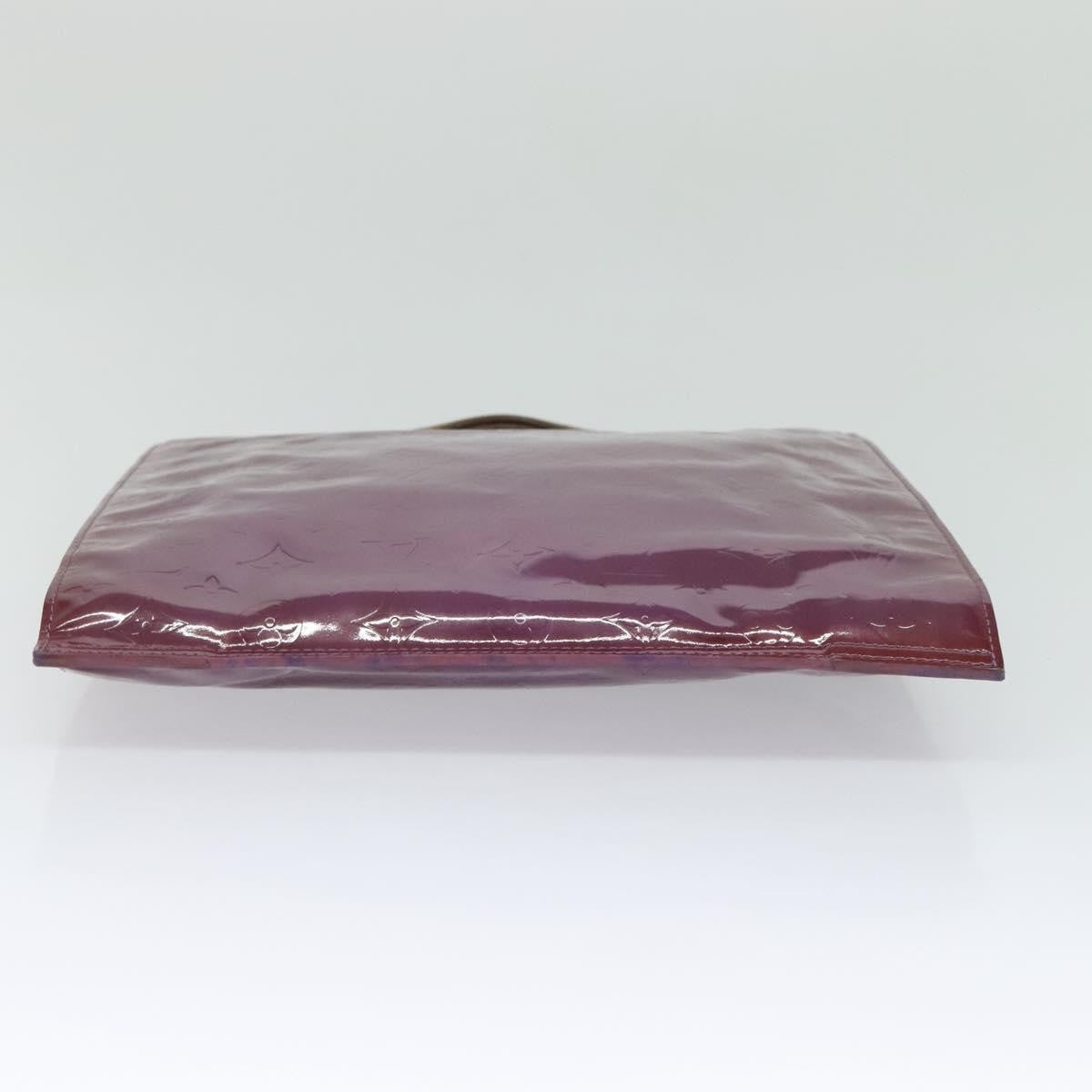 Louis Vuitton Stanton Handbag Monogram Vernis Purple Patent_Leather Tote Bag Bag (Pre-Owned)