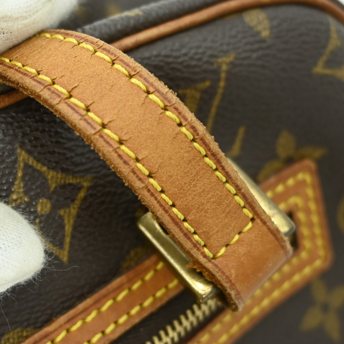 Louis Vuitton Cite Handbag Monogram Canvas Brown Canvas Shoulder Bag Bag (Pre-Owned)