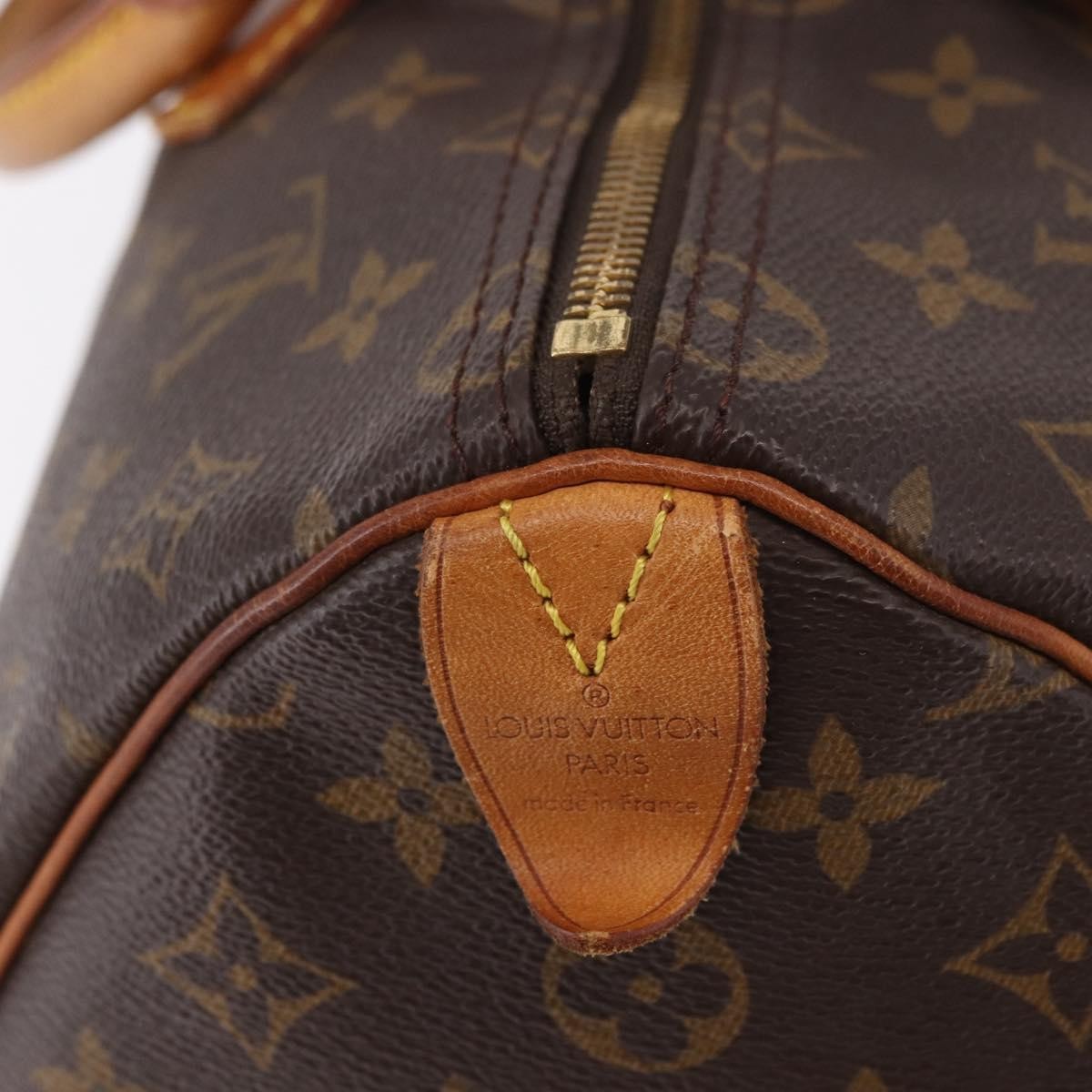 Louis Vuitton Speedy Handbag Monogram Canvas Brown Canvas Handbag (Pre-Owned)