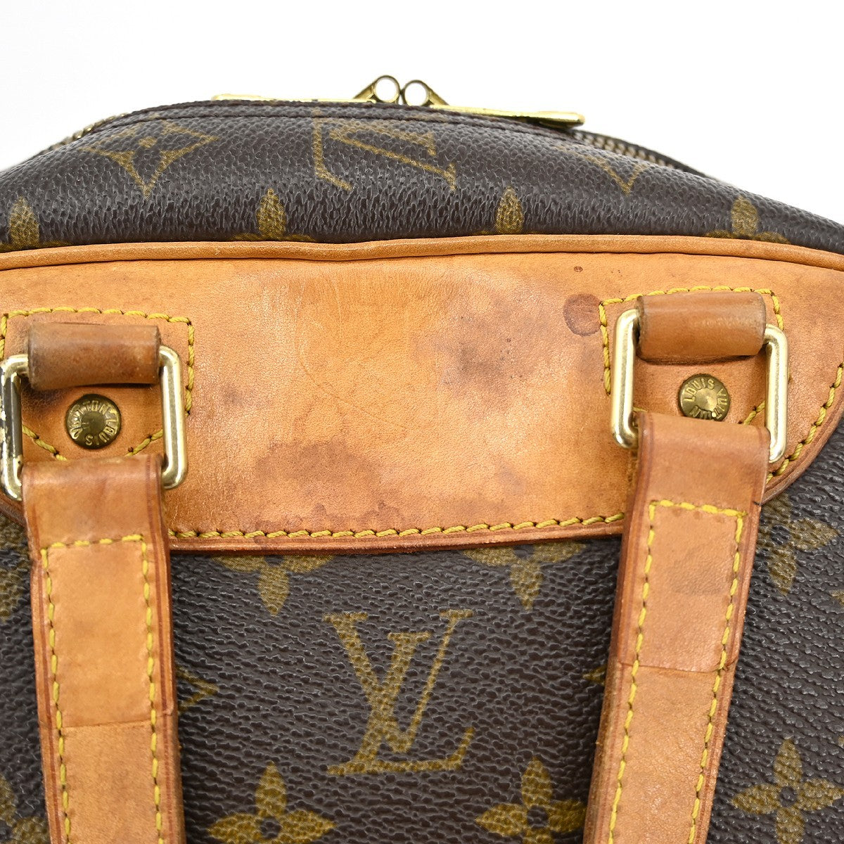 Louis Vuitton Excursion Handbag Monogram Canvas Brown Canvas Handbag (Pre-Owned)