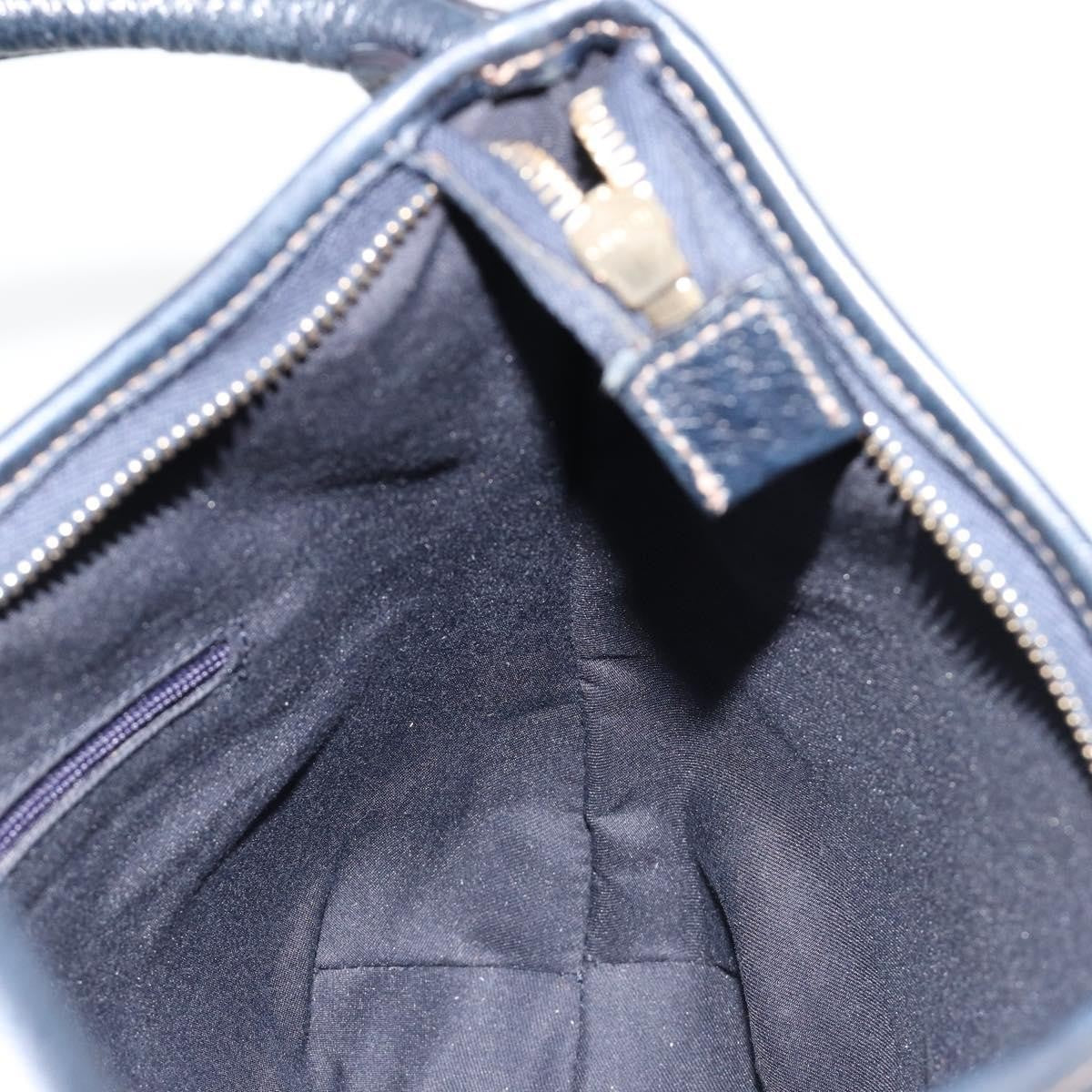 Gucci Abbey D-Ring Hobo Leather Navy Leather Handbag (Pre-Owned)