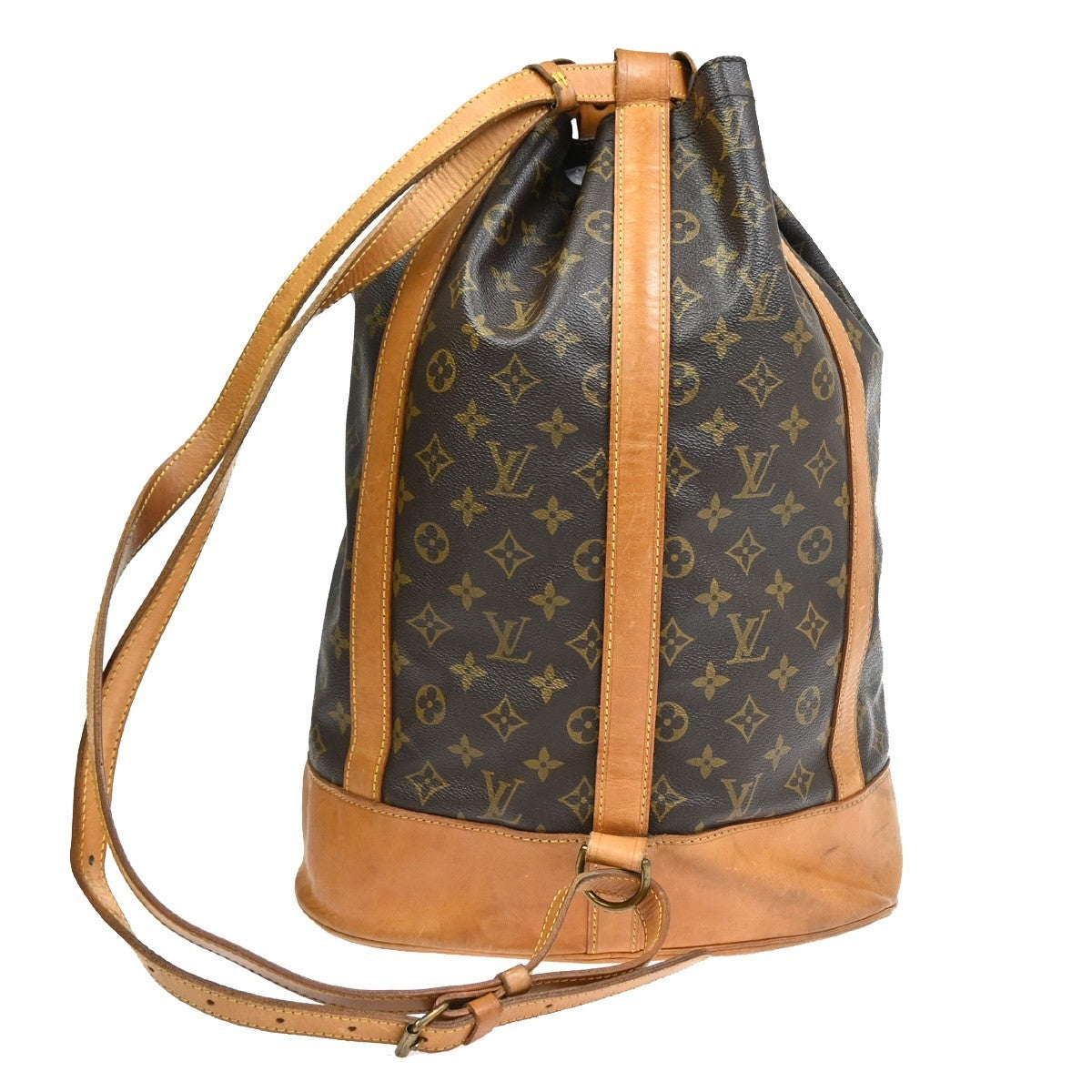 Louis Vuitton Randonnee Backpack Monogram Canvas Brown Canvas Backpack Bag (Pre-Owned)