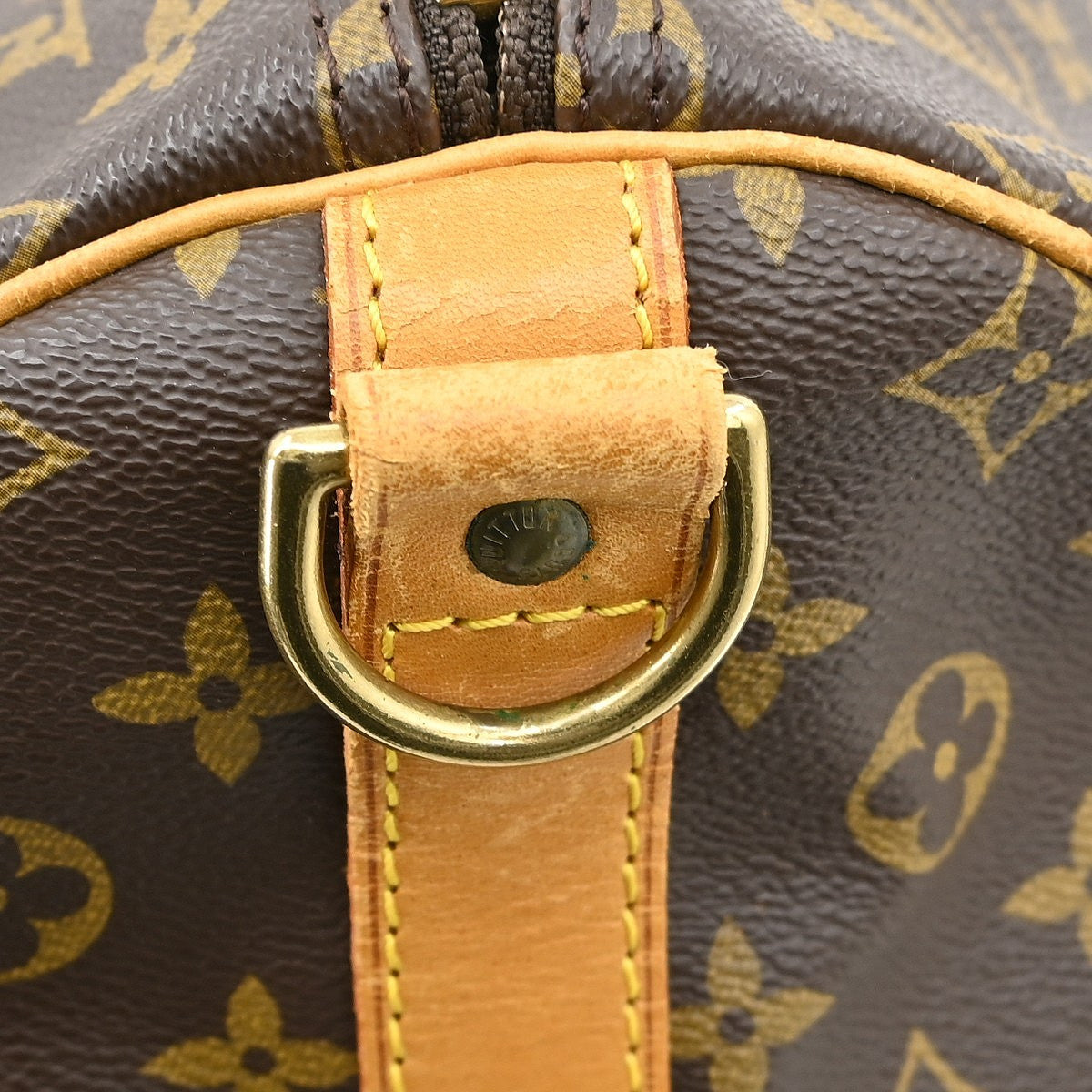 Louis Vuitton Keepall Bandouliere Bag Monogram Canvas Brown Canvas Travel Bag Bag (Pre-Owned)