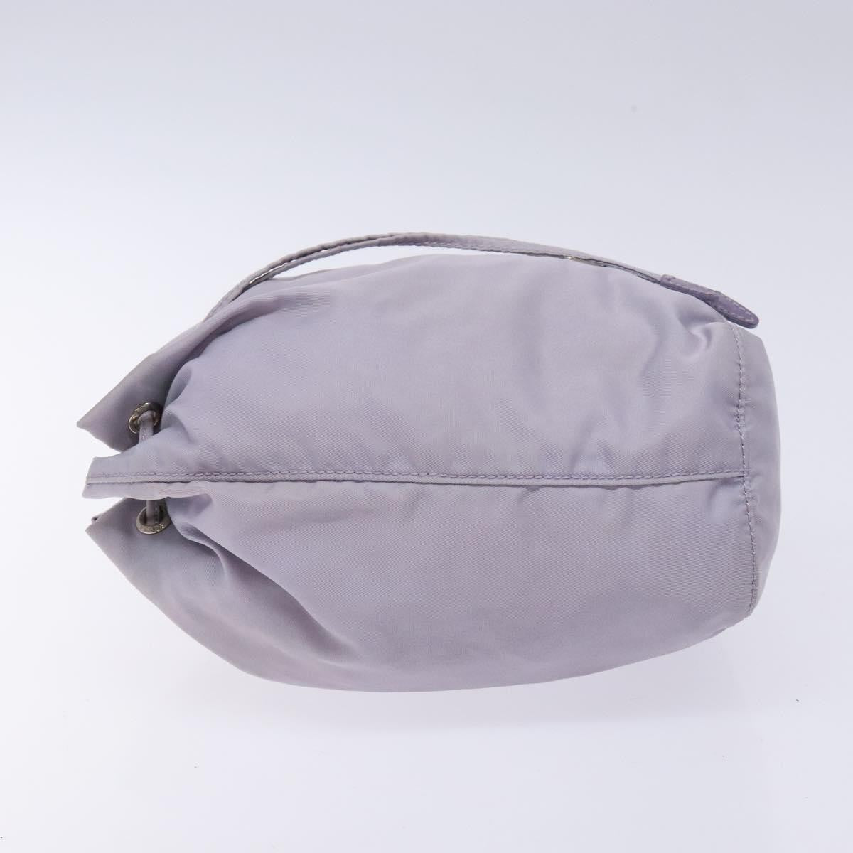 Prada Vela Drawstring Bucket Pouch Tessuto Purple Nylon Bag (Pre-Owned)