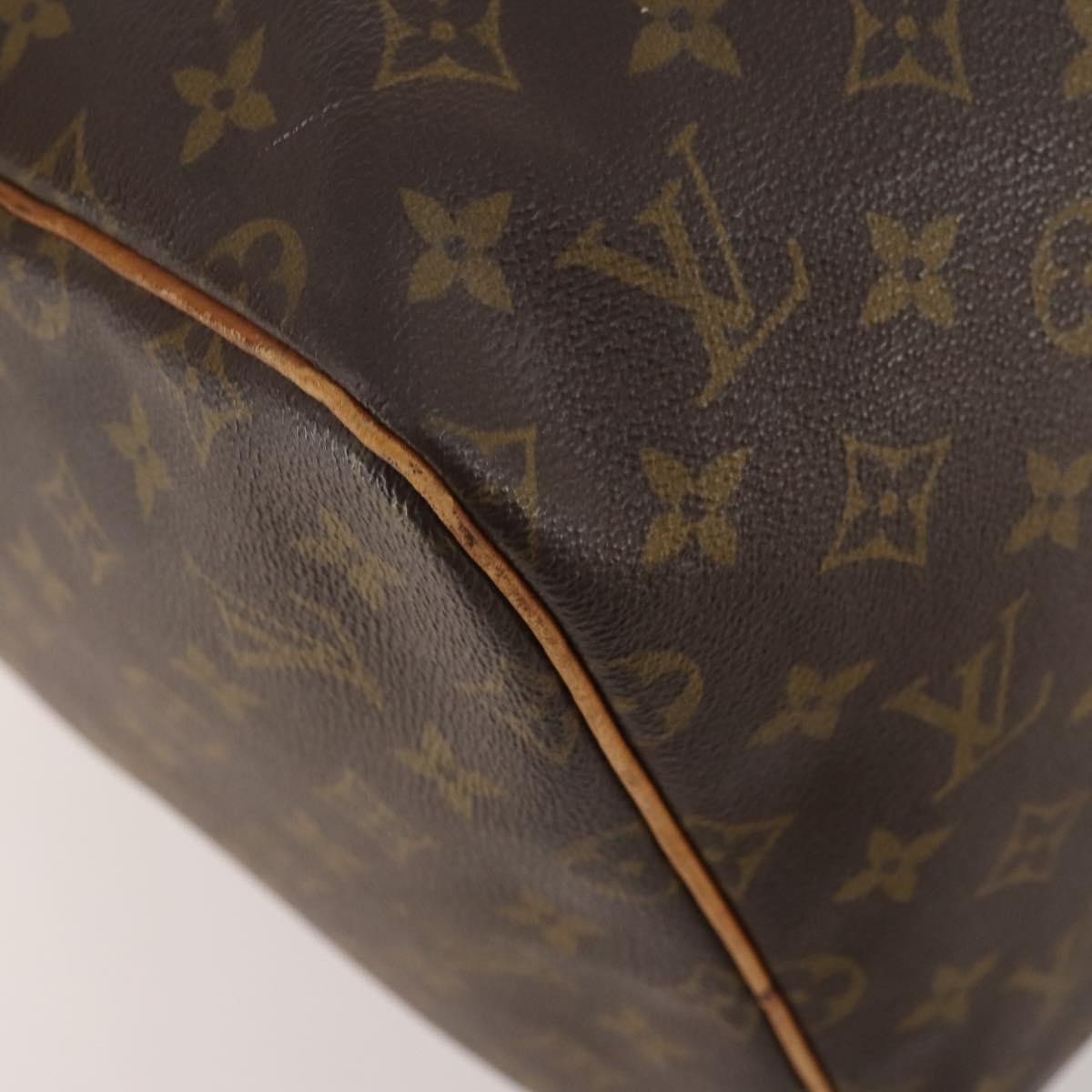 Louis Vuitton Keepall Bag Monogram Canvas Brown Canvas Travel Bag Bag (Pre-Owned)