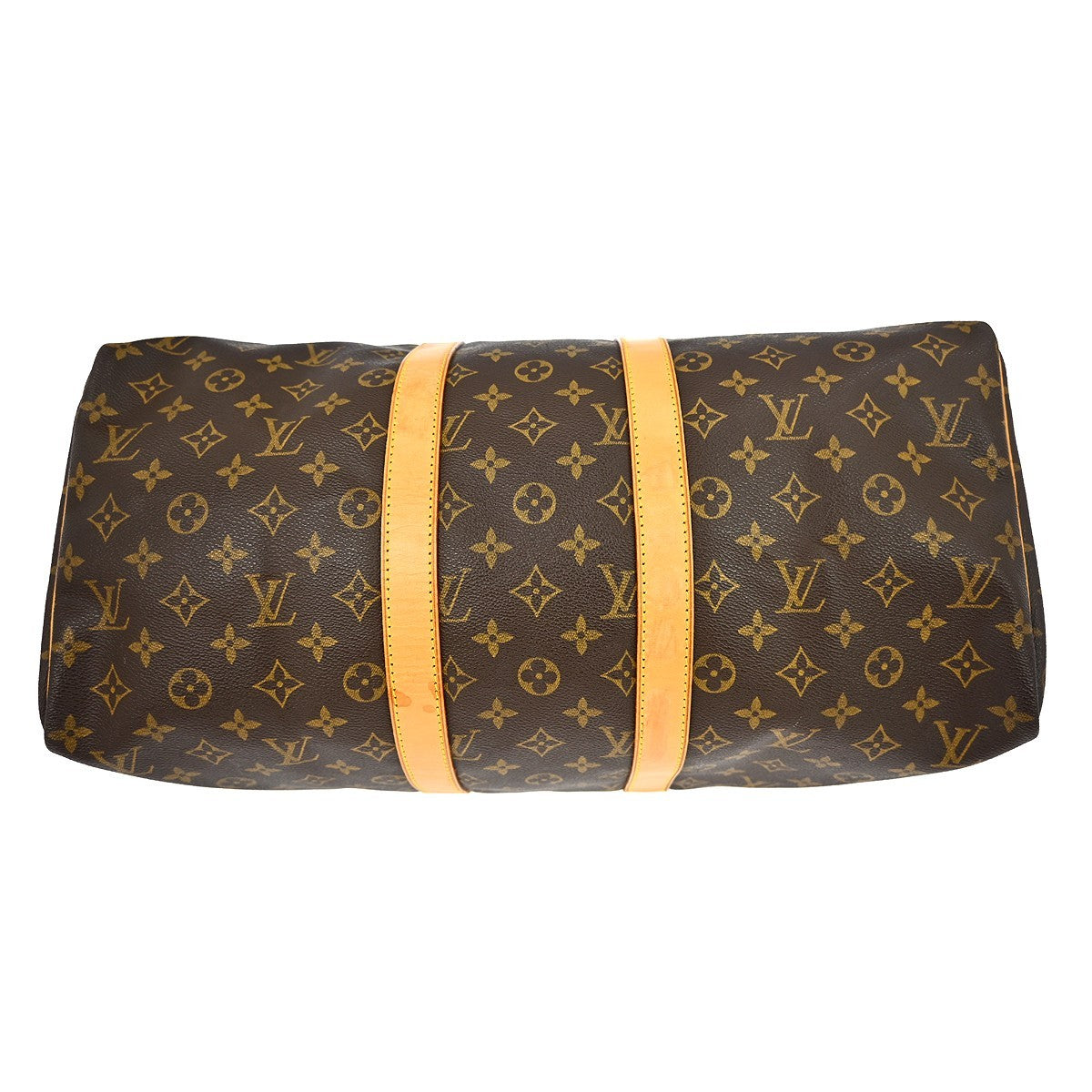 Louis Vuitton Keepall Bag Monogram Canvas Brown Canvas Travel Bag Bag (Pre-Owned)