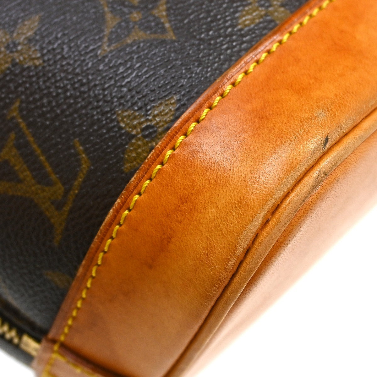 Louis Vuitton Vintage Alma Handbag Monogram Canvas Brown Canvas Handbag (Pre-Owned)