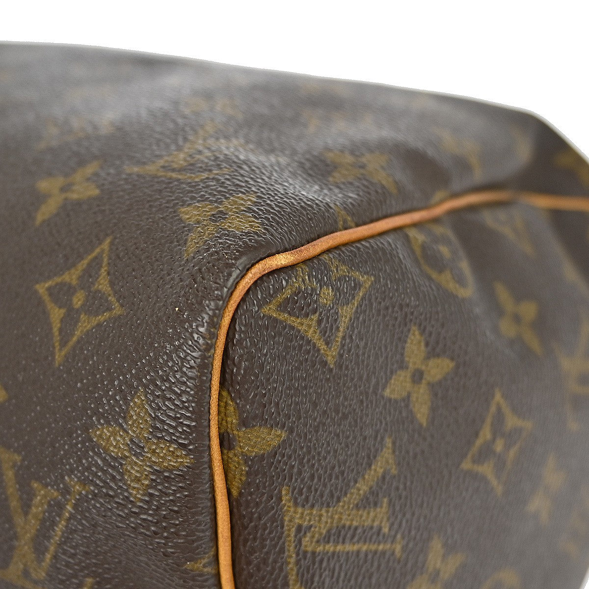 Louis Vuitton Speedy Handbag Monogram Canvas Brown Canvas Handbag (Pre-Owned)