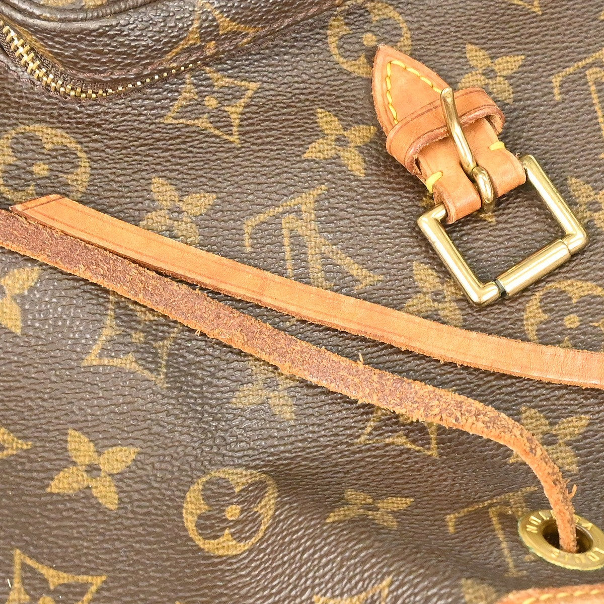Louis Vuitton Vintage Montsouris Backpack Monogram Canvas Brown Canvas Backpack Bag (Pre-Owned)