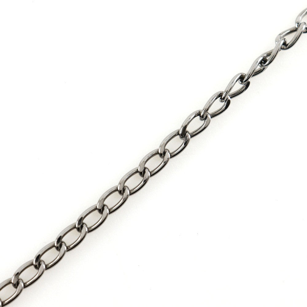 Chanel Cc Pendant Necklace Metal With Crystals Silver Metal Necklace Jewelry (Pre-Owned)