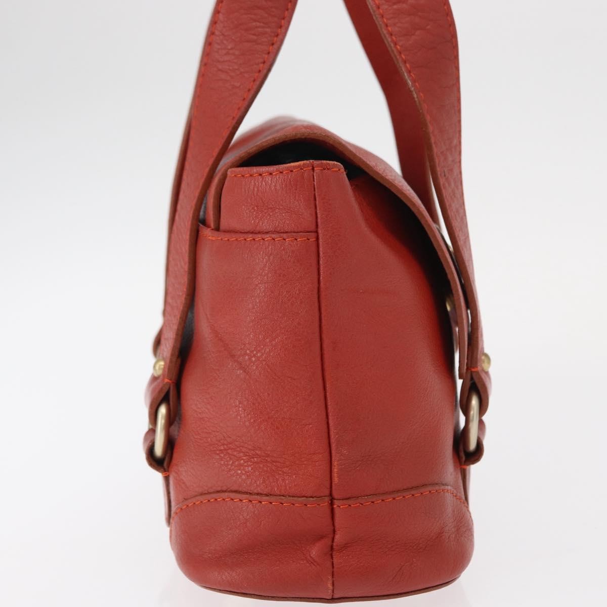 Chloe Vintage Handbag Leather Red Leather Handbag (Pre-Owned)