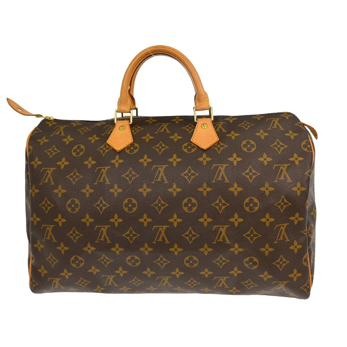Louis Vuitton Speedy Handbag Monogram Canvas Brown Canvas Handbag (Pre-Owned)