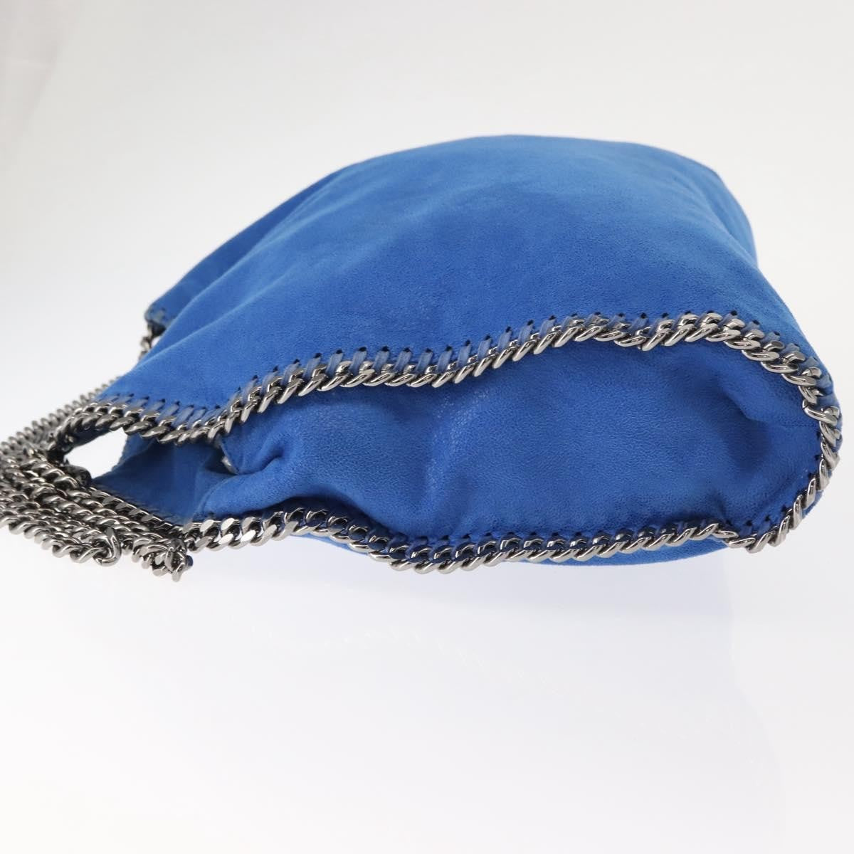 Stella Mccartney Falabella Tote Shaggy Deer Blue Polyester Tote Bag Bag (Pre-Owned)