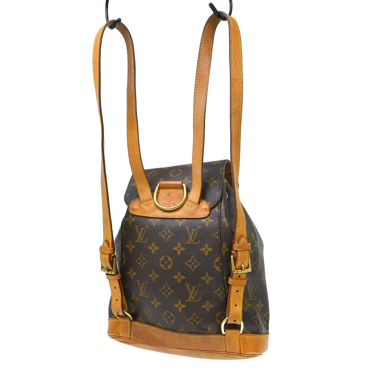 Louis Vuitton Vintage Montsouris Backpack Monogram Canvas Brown Canvas Backpack Bag (Pre-Owned)