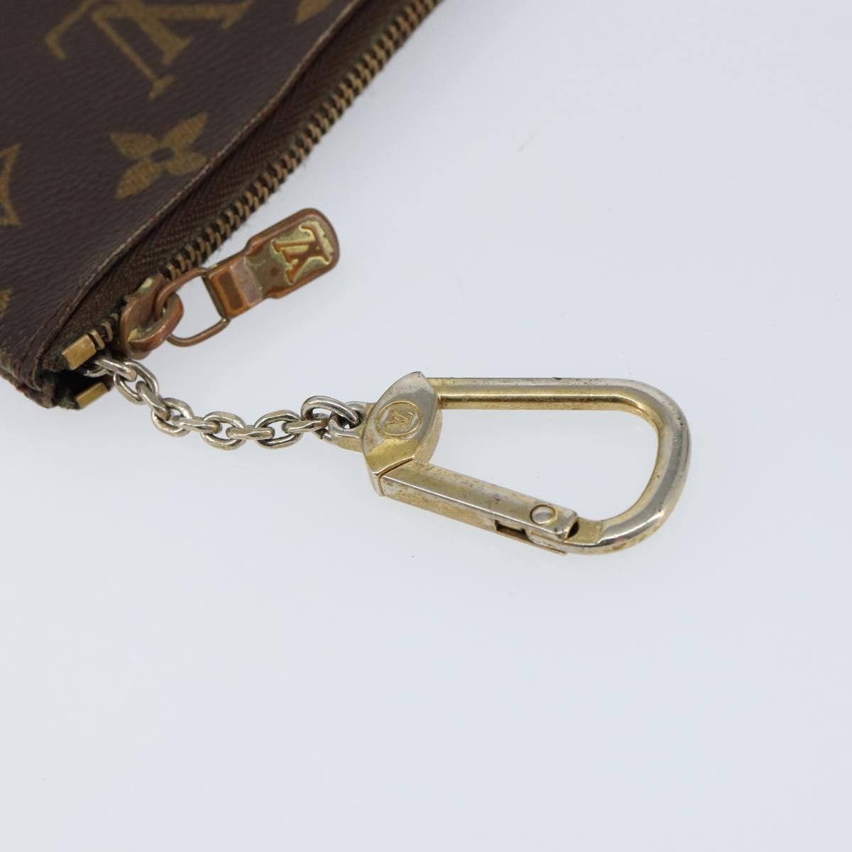 Louis Vuitton Pochette Clés Monogram Canvas Brown Canvas Wallets Accessory (Pre-Owned)