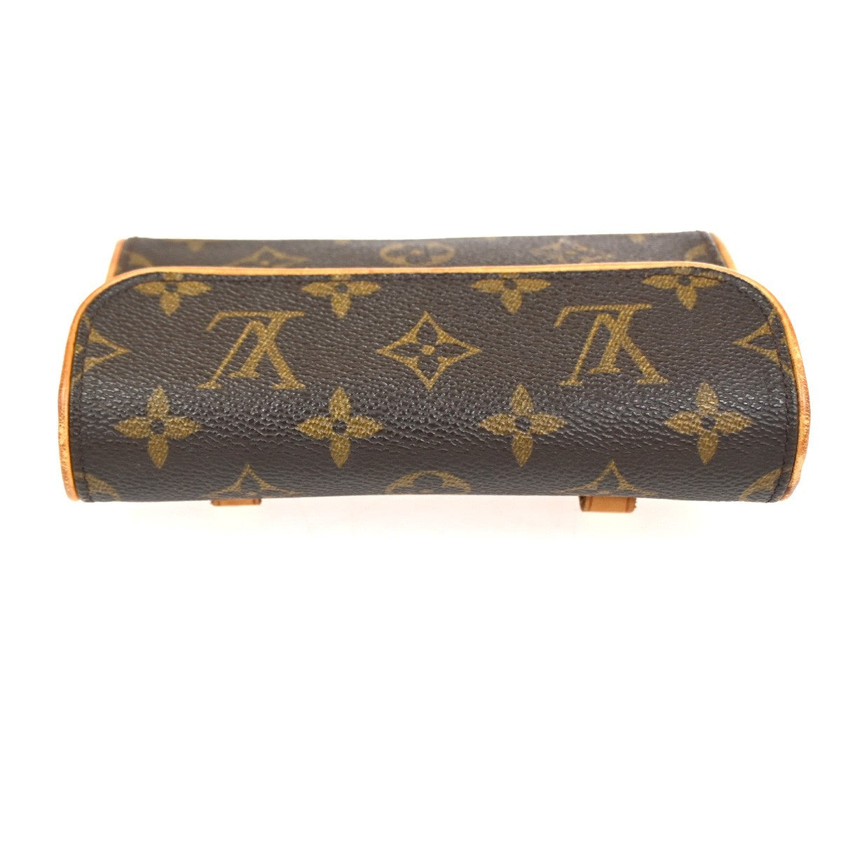 Louis Vuitton Florentine Waist Bag Monogram Canvas Brown Canvas Clutche & Pouche Bag (Pre-Owned)