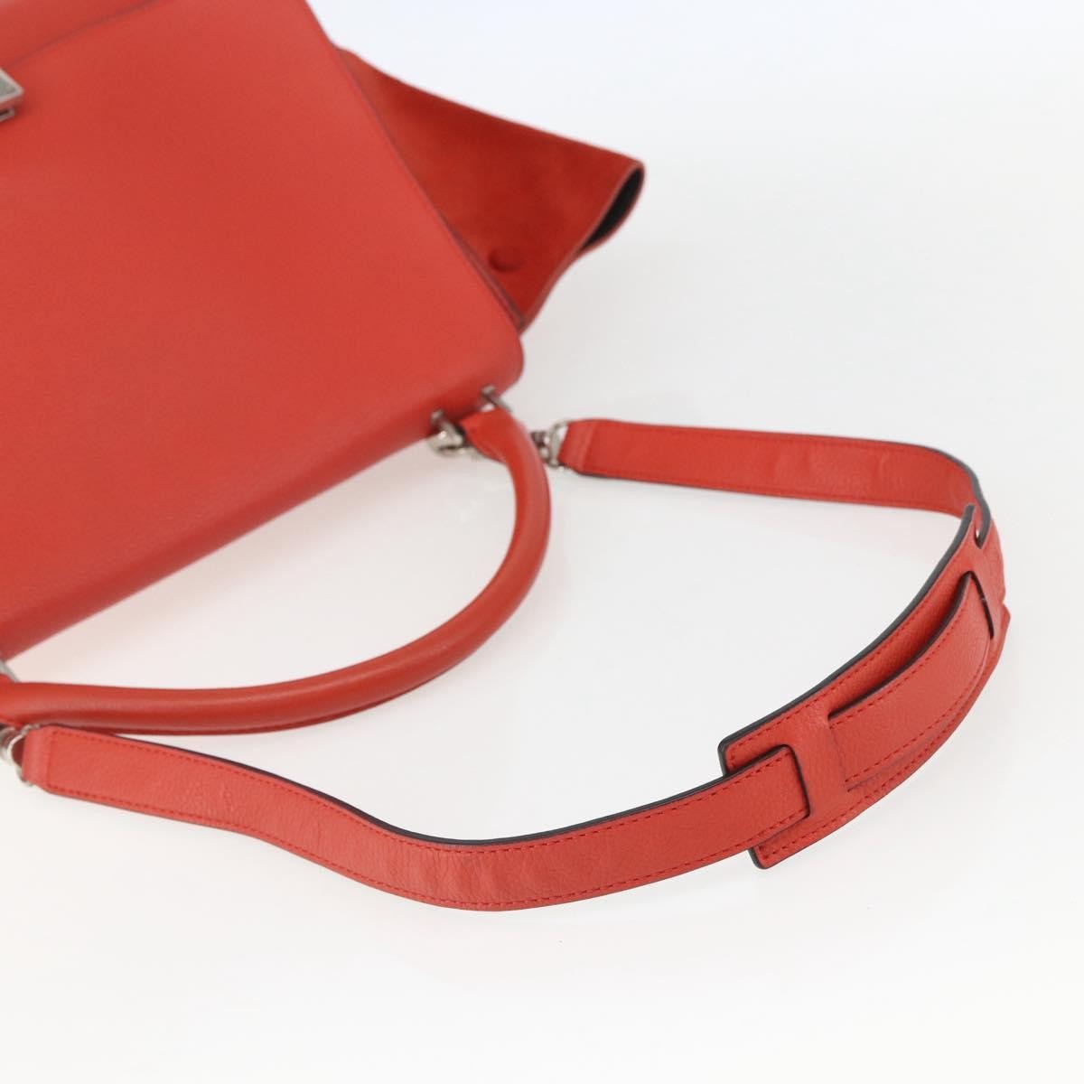 Celine Trapeze Bag Leather Red Leather Handbag (Pre-Owned)