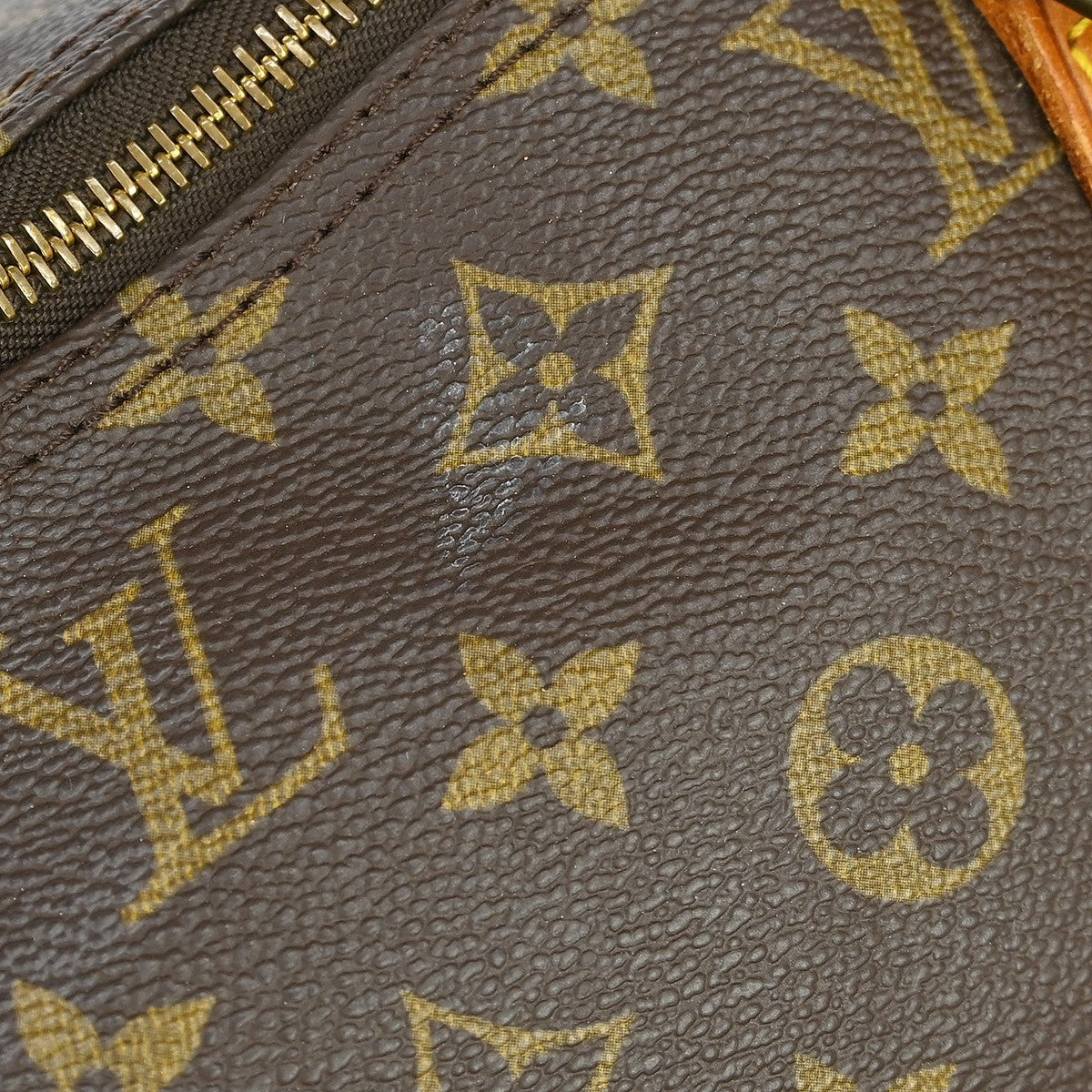 Louis Vuitton Speedy Handbag Monogram Canvas Brown Canvas Handbag (Pre-Owned)