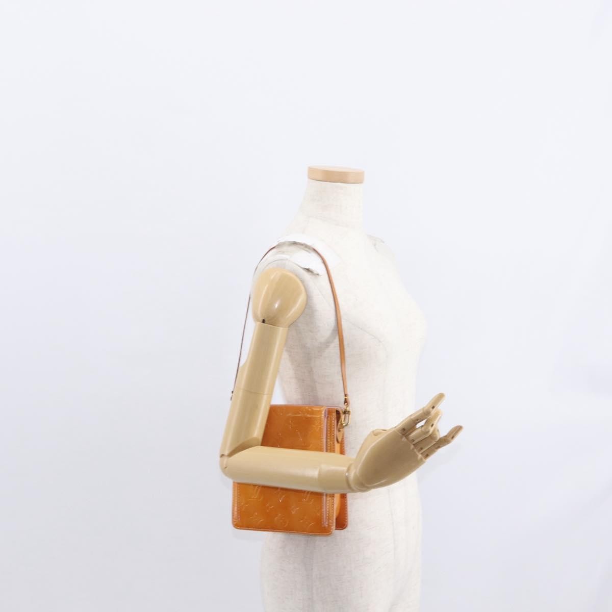 Louis Vuitton Mott Handbag Monogram Vernis Pink Patent_Leather Clutche & Pouche Bag (Pre-Owned)