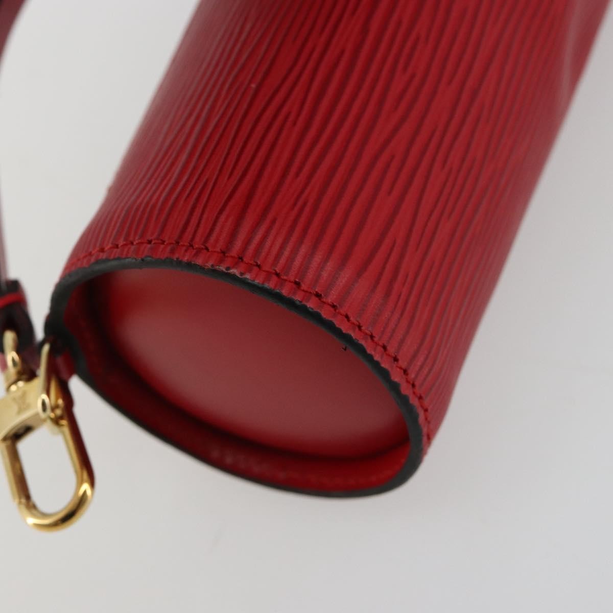 Louis Vuitton Soufflot Pochette Epi Leather Red Leather Clutche & Pouche Bag (Pre-Owned)