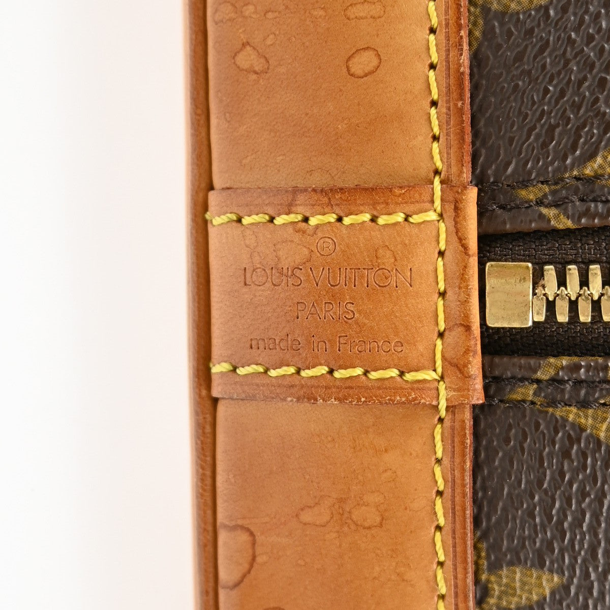 Louis Vuitton Alma Handbag Monogram Canvas Brown Canvas Handbag (Pre-Owned)