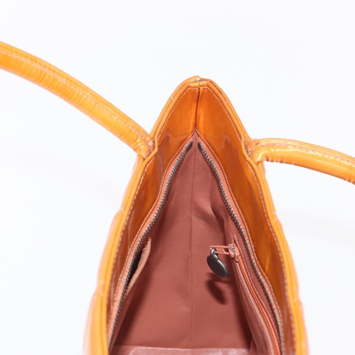 Chanel Medallion Tote Quilted Patent Beige Patent_Leather Tote Bag Bag (Pre-Owned)