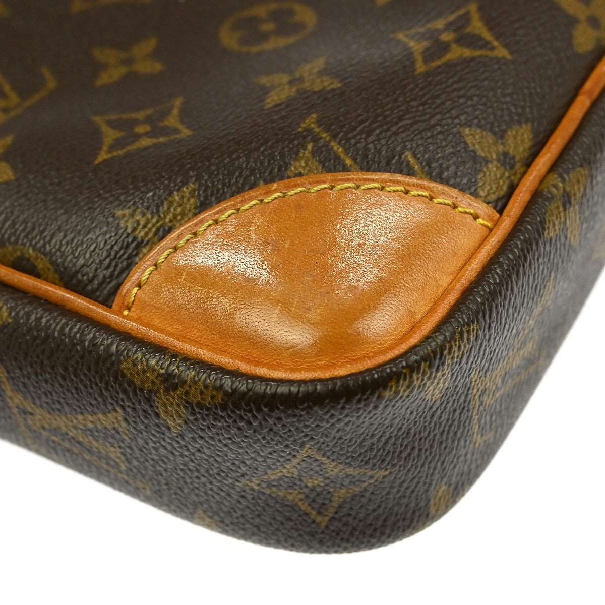 Louis Vuitton Danube Handbag Monogram Canvas Brown Canvas Shoulder Bag Bag (Pre-Owned)