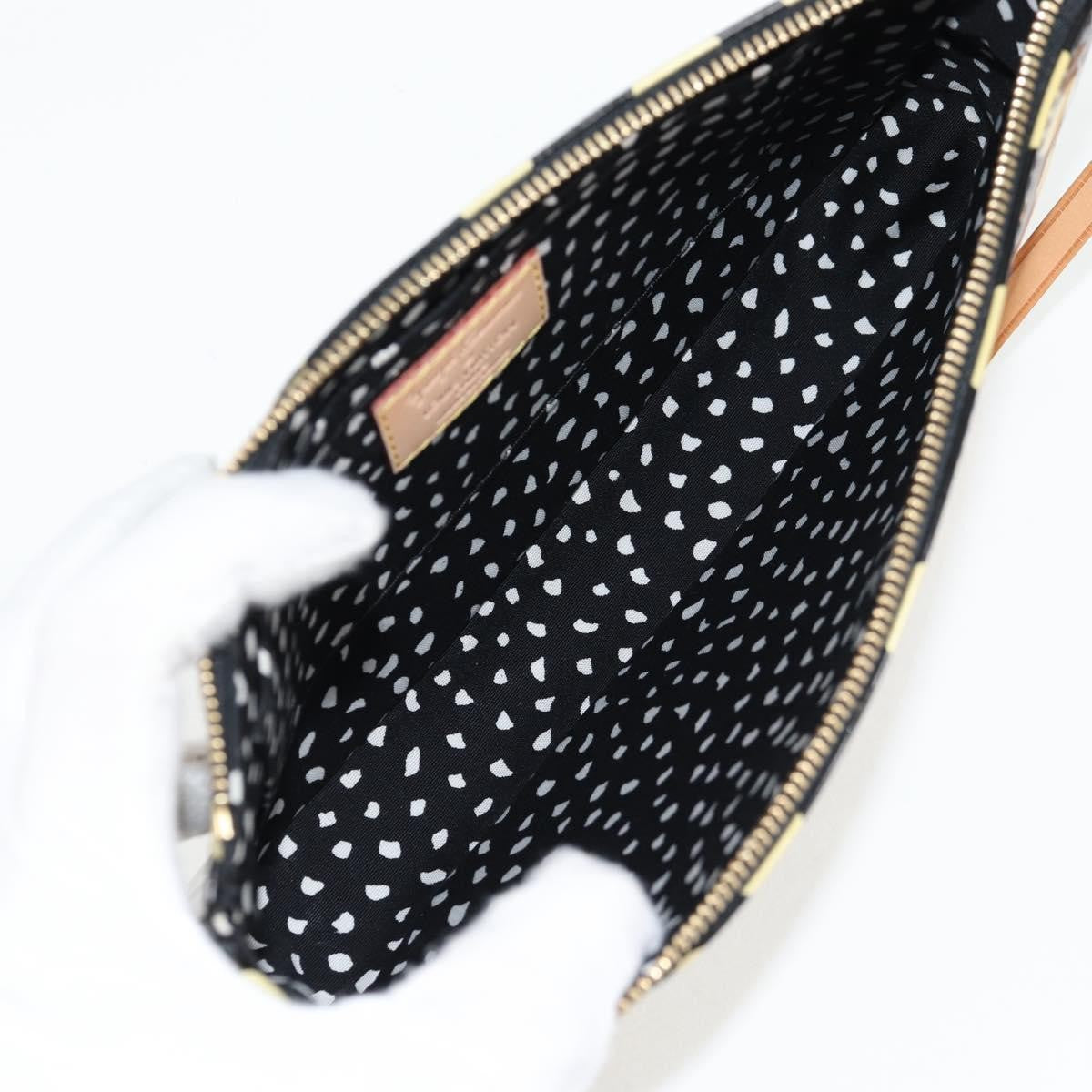 Louis Vuitton Pochette Accessoires Nm Kusama Infinity Dots Monogram Vernis Black Patent_Leather Clutche & Pouche Bag (Pre-Owned)
