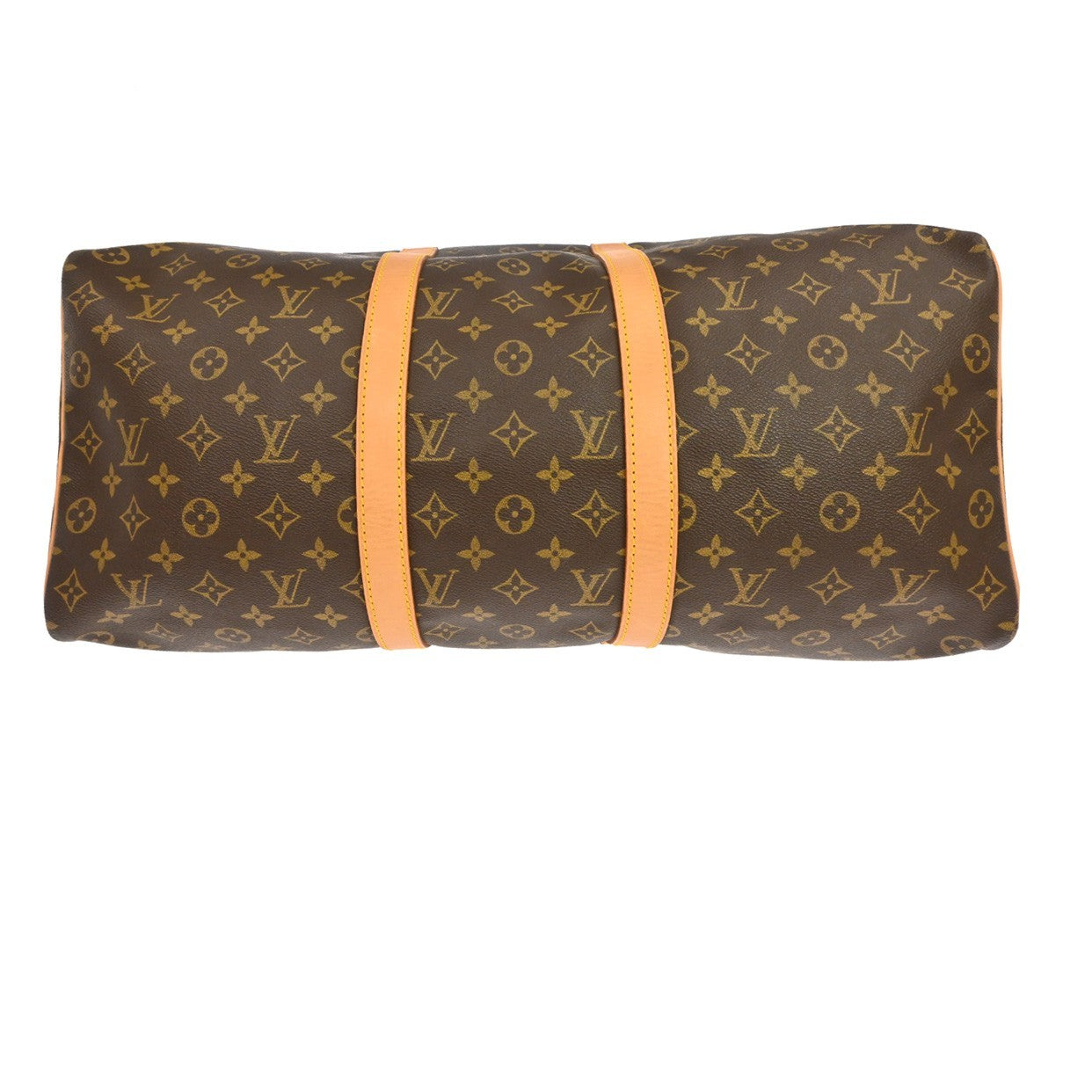 Louis Vuitton Keepall Bag Monogram Canvas Brown Canvas Travel Bag Bag (Pre-Owned)