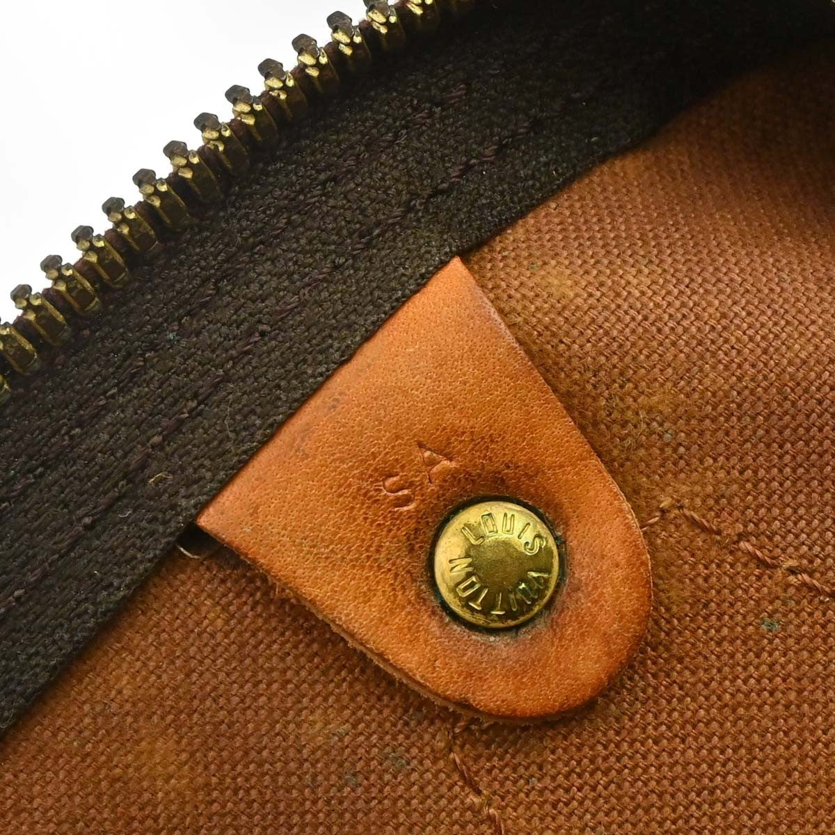 Louis Vuitton Speedy Handbag Monogram Canvas Brown Canvas Handbag (Pre-Owned)